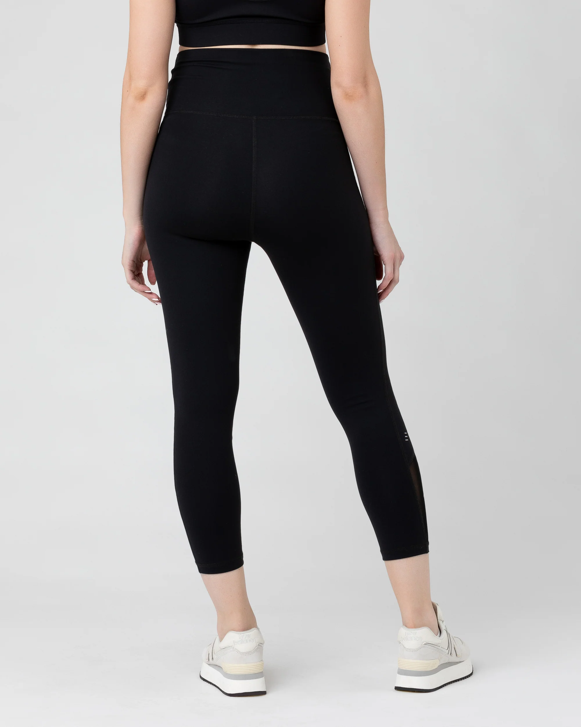 Active Over Tummy Crop Legging Black - Image 3