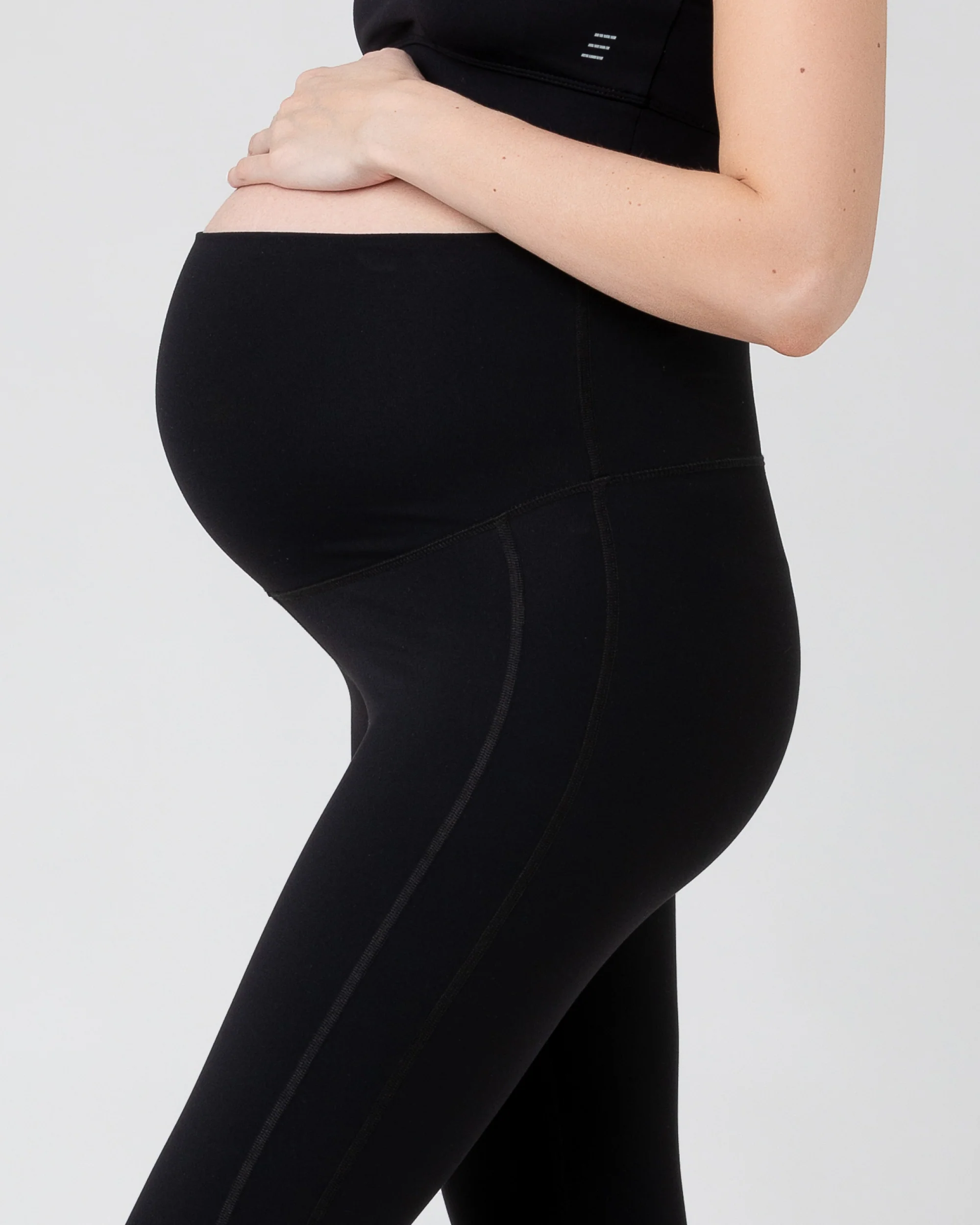 Active Over Tummy Crop Legging Black - Image 4
