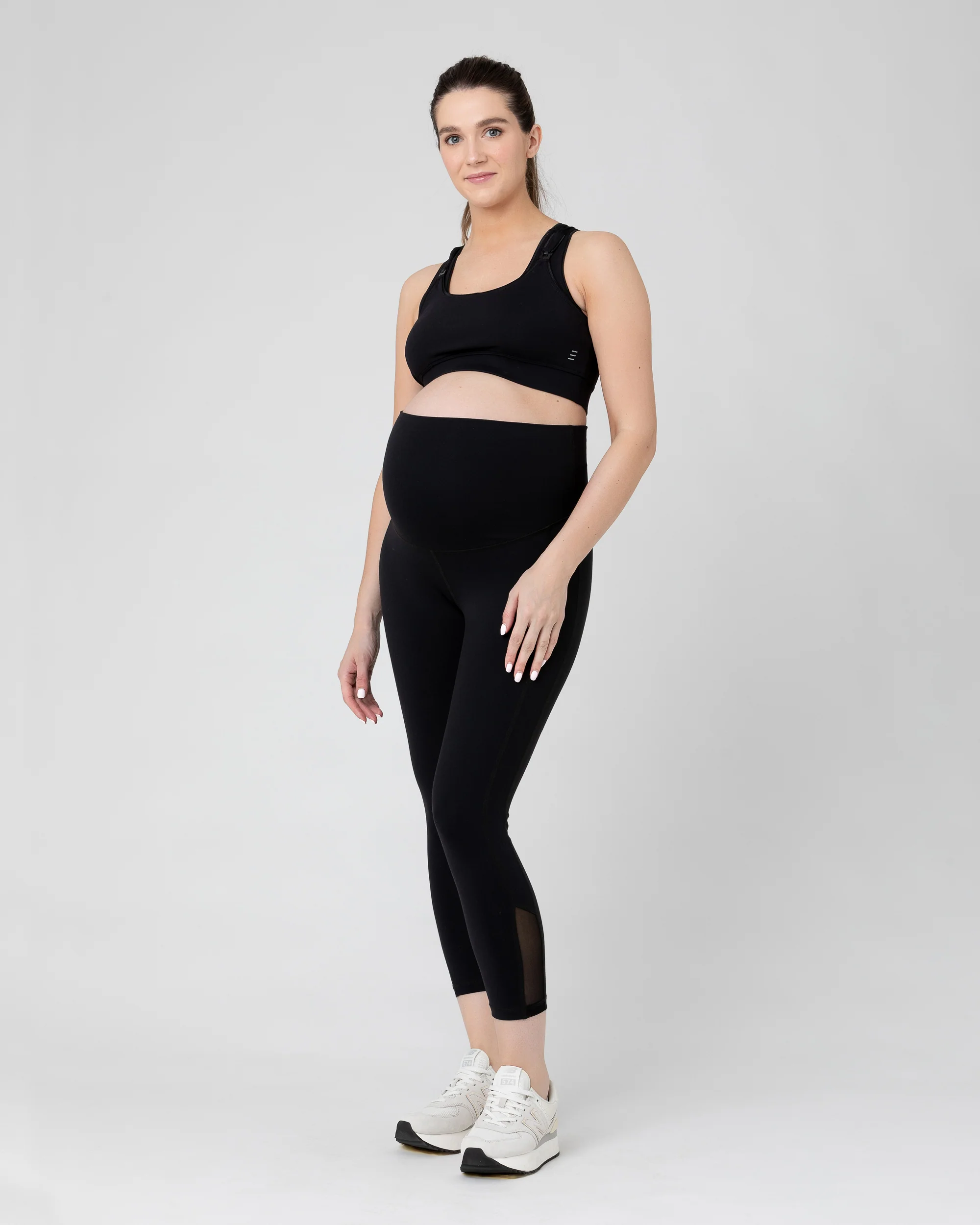 Active Over Tummy Crop Legging Black - Image 5