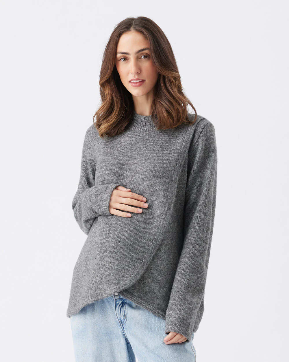 Addison Nursing Knit Charcoal - Image 2