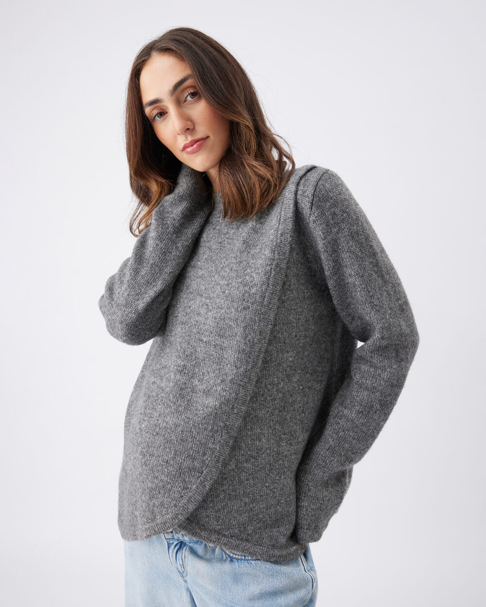 Addison Nursing Knit Charcoal - Image 3