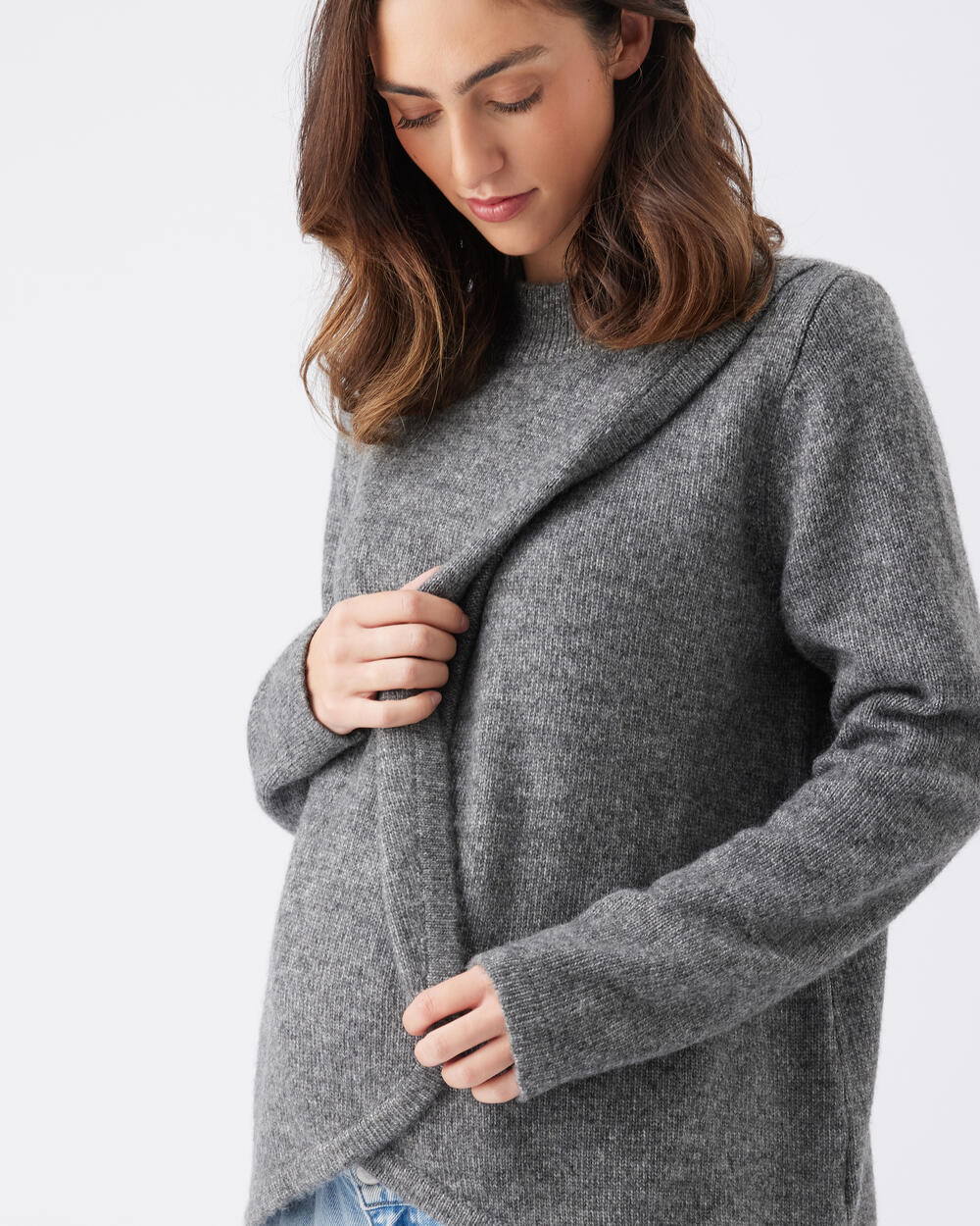 Addison Nursing Knit Charcoal - Image 5