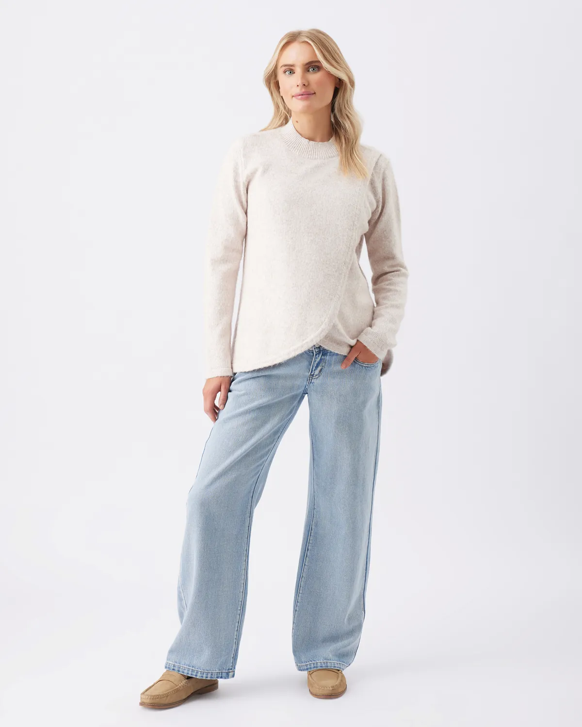 Addison Nursing Knit Mink - Image 3