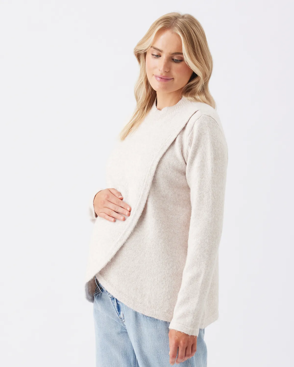 Addison Nursing Knit Mink - Image 4