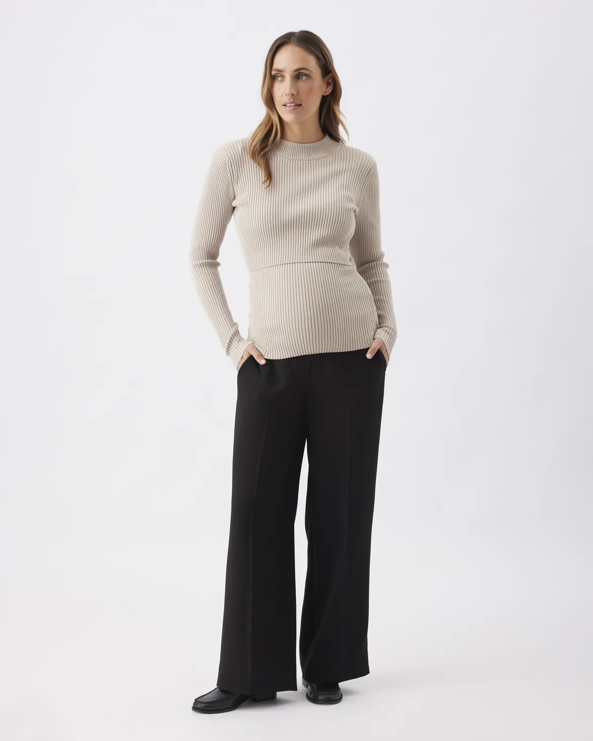 Alexa Wide Leg Pant  Black