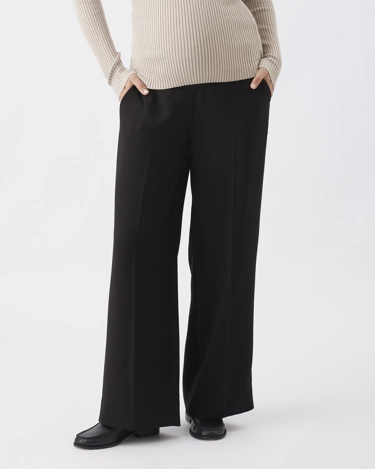 Alexa Wide Leg Pant  Black - Image 3