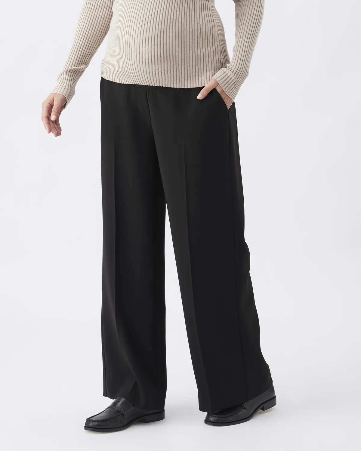 Alexa Wide Leg Pant  Black - Image 4