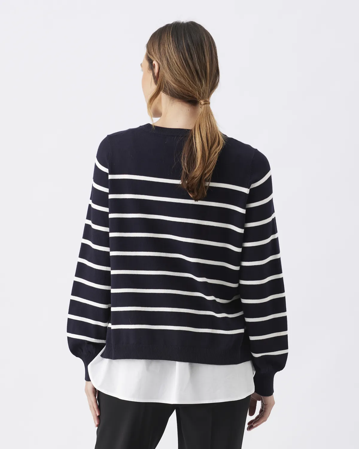 Anna Detachable Nursing Knit   Midnight / White - Image 5
