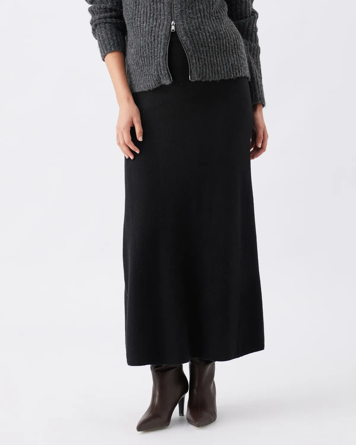Annie Aline Knit Skirt Black - Image 3