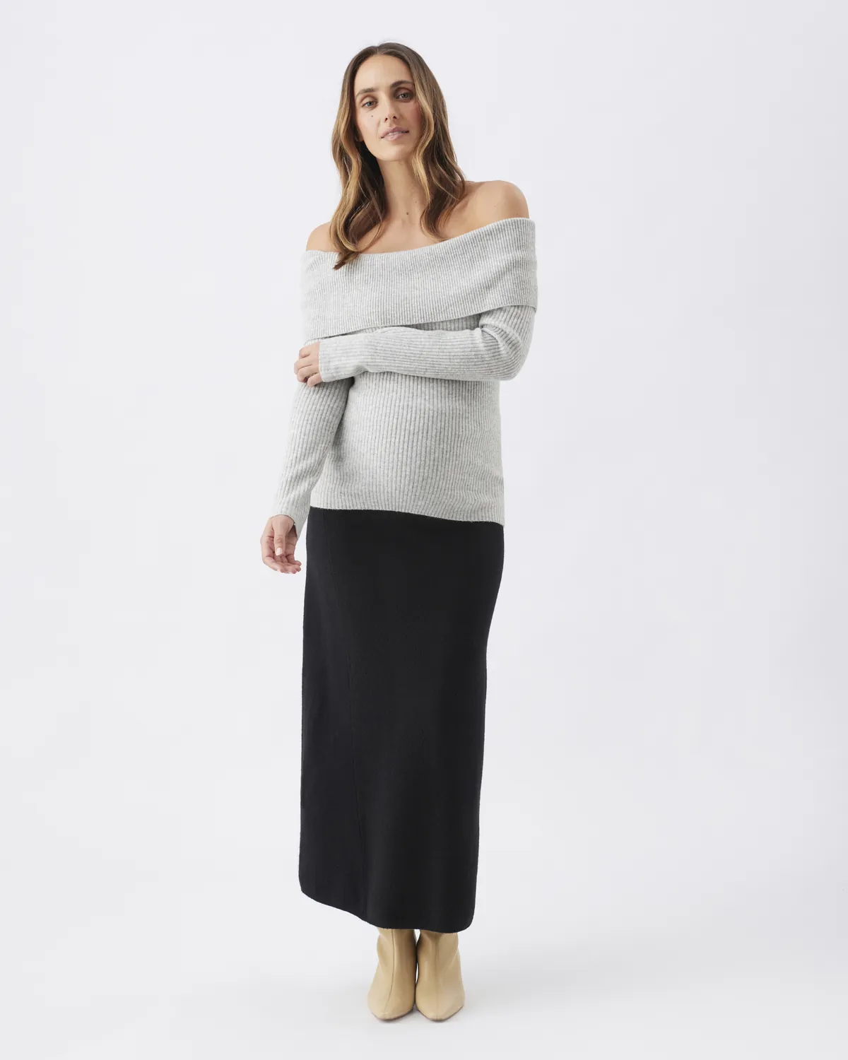 Annie Aline Knit Skirt Black - Image 5