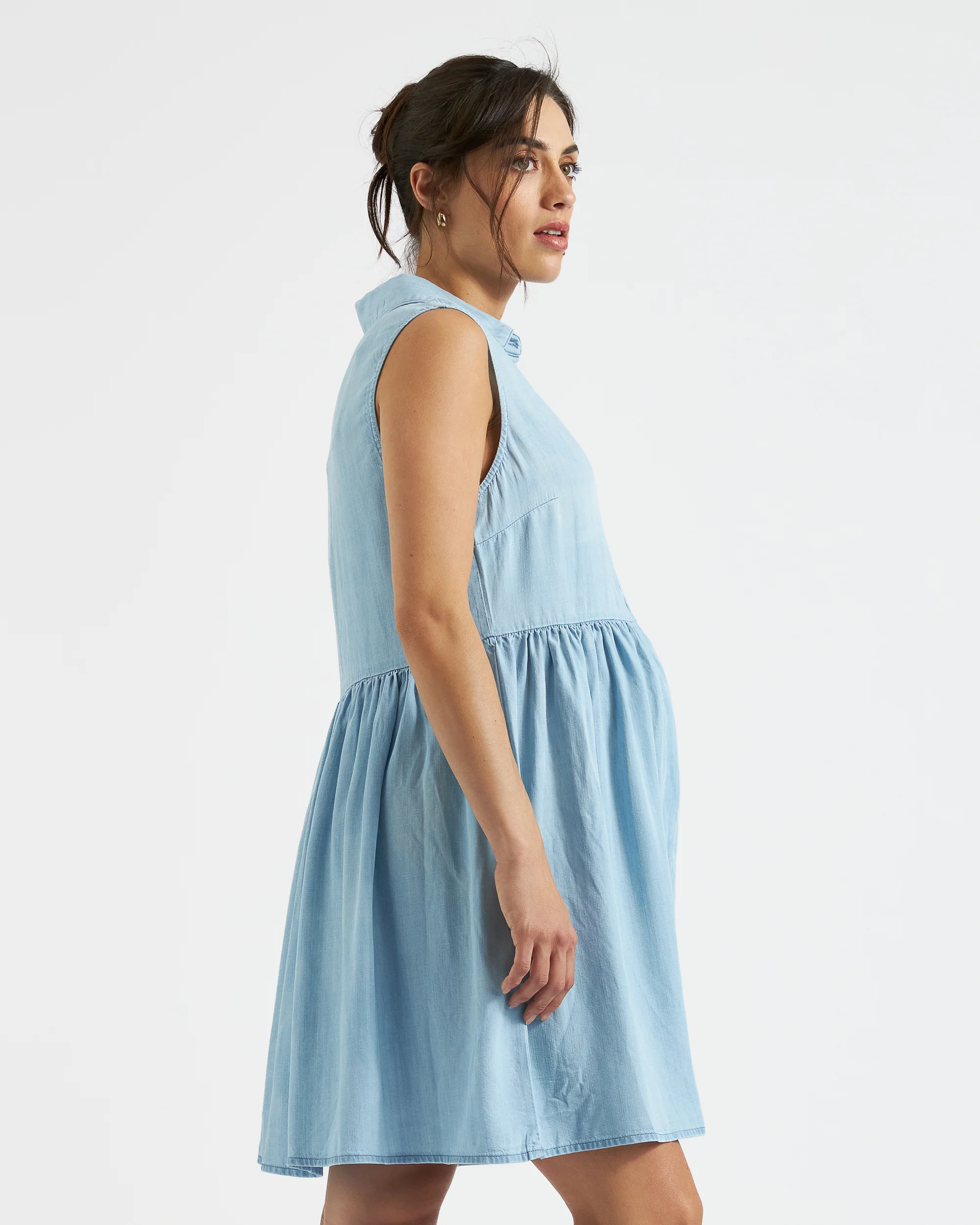 Bec Chambray Dress  Clean Fade - Image 3