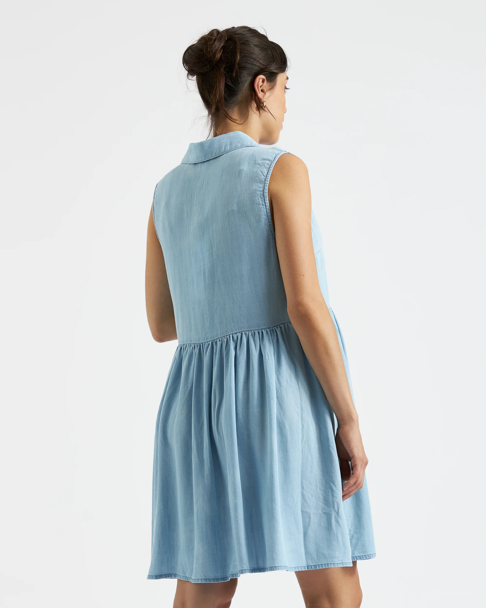 Bec Chambray Dress  Clean Fade - Image 4