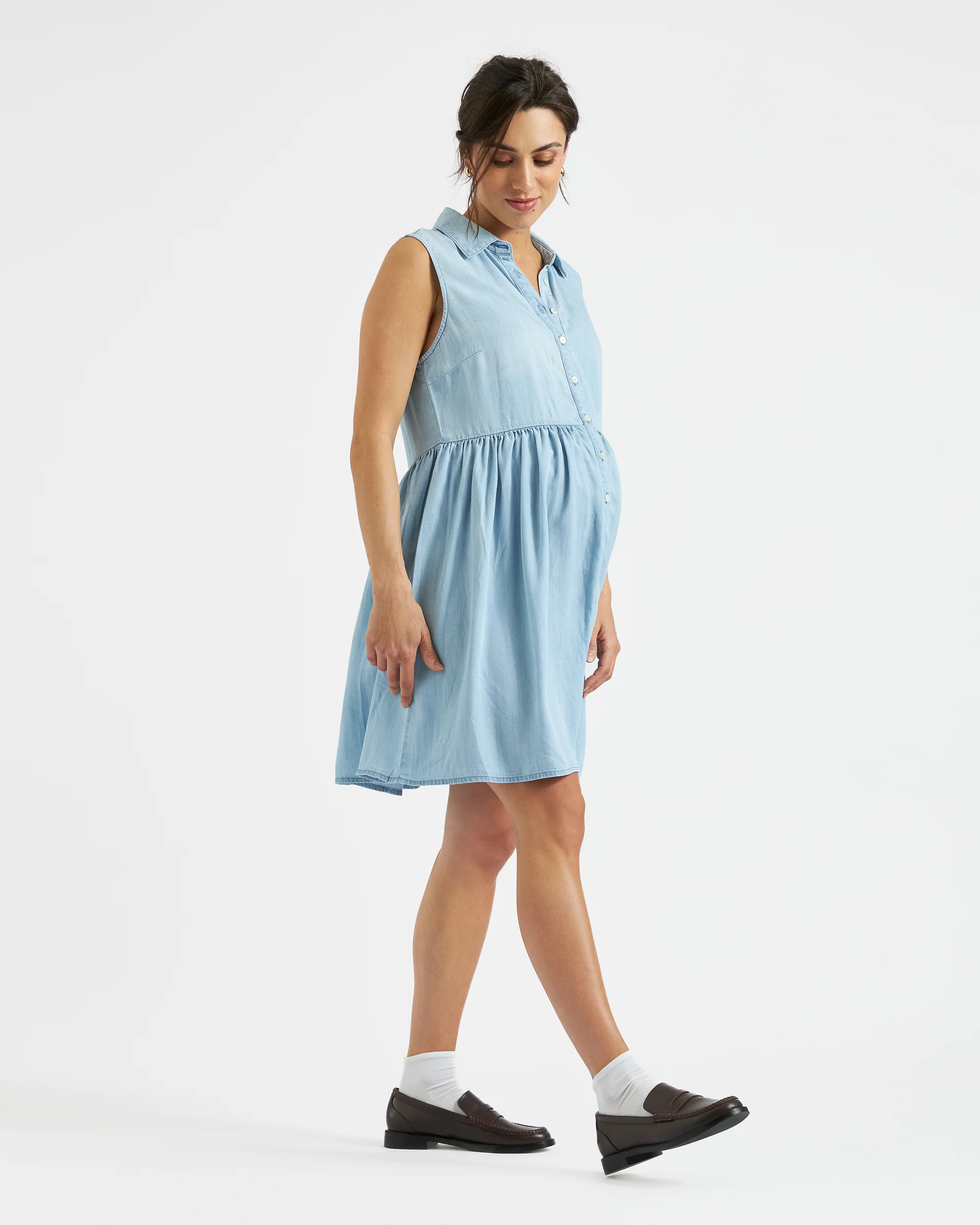 Bec Chambray Dress  Clean Fade - Image 5