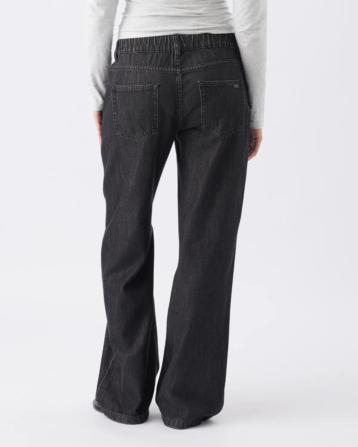 Billie Elastic Waist Jean Black - Image 4