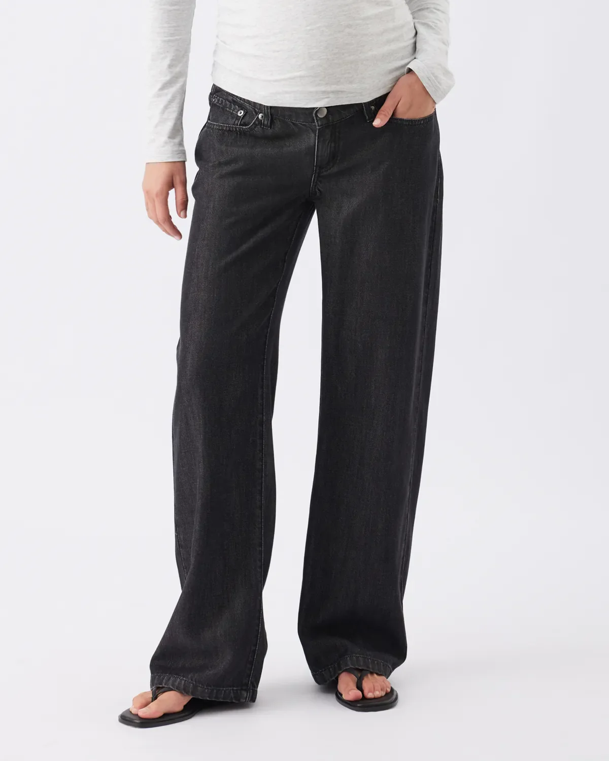 Billie Elastic Waist Jean Black - Image 6