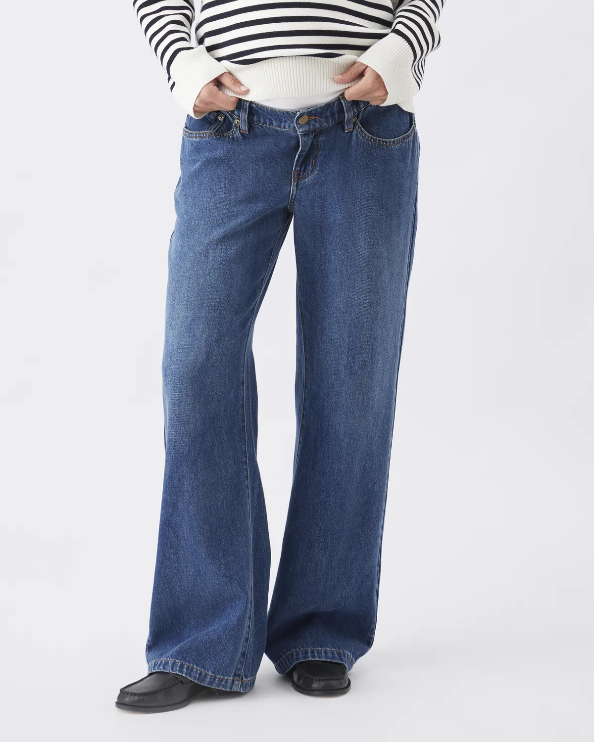 Billie Elastic Waist Jean Dark Wash - Image 2