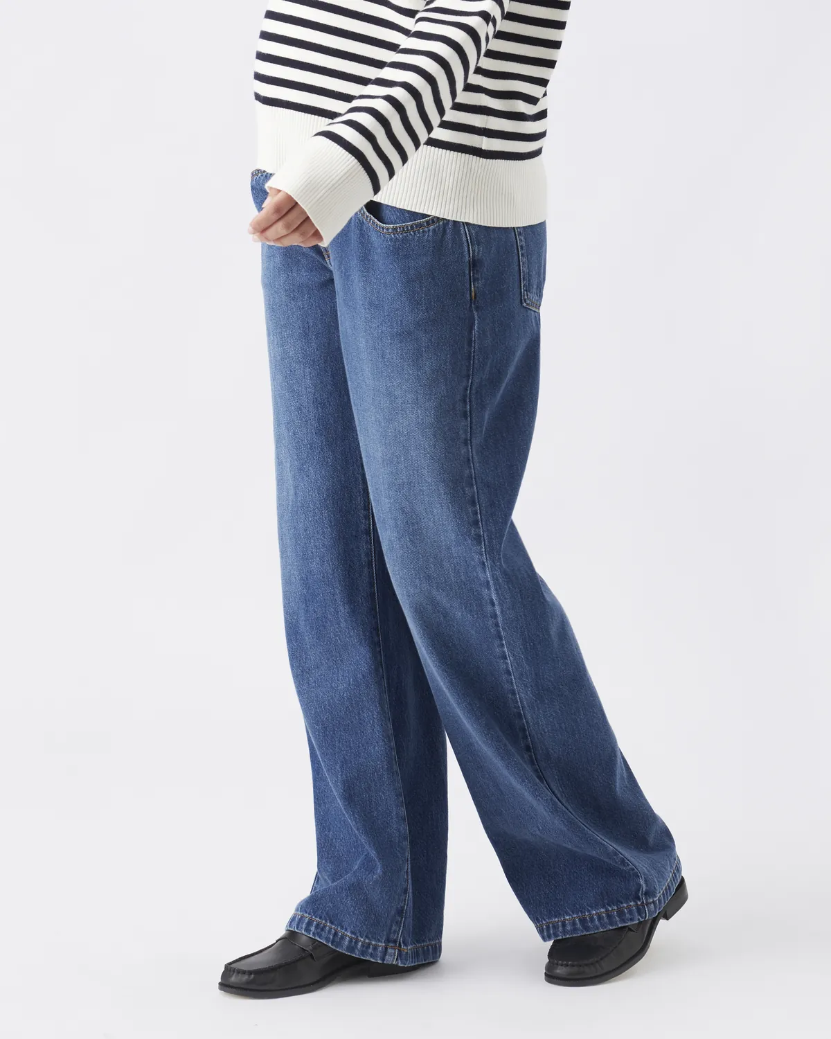 Billie Elastic Waist Jean Dark Wash - Image 3
