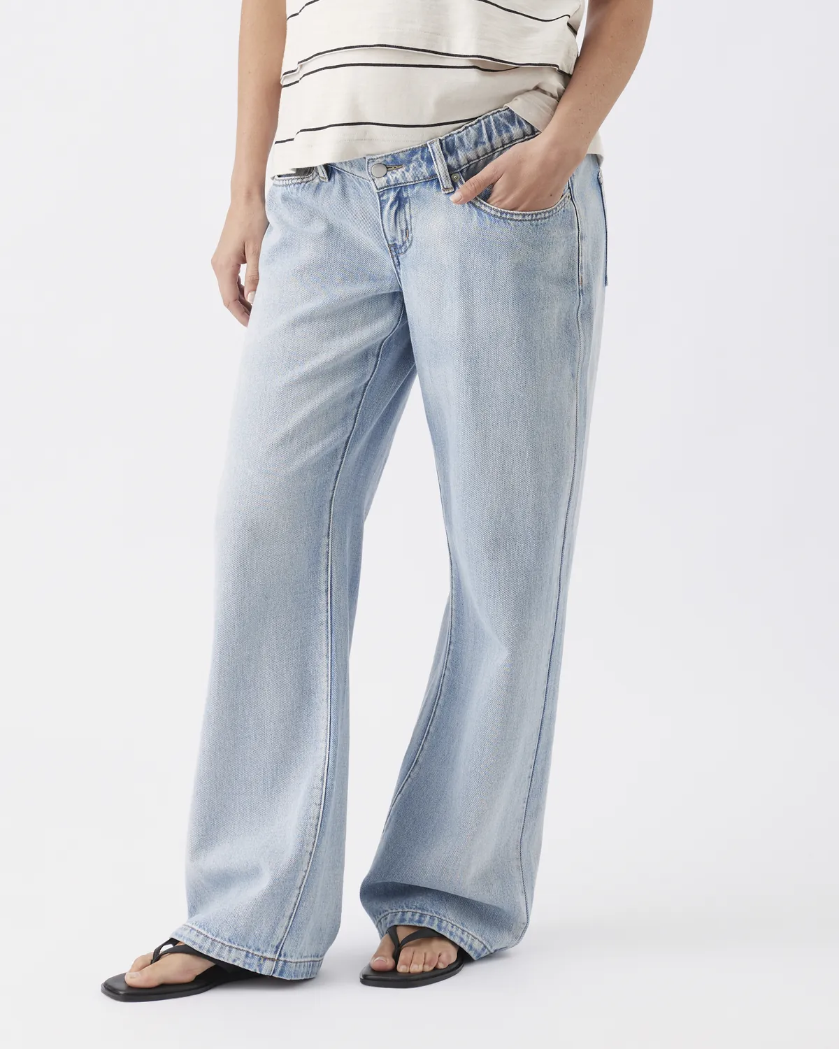 Billie Elastic Waist Jean Light Wash - Image 3