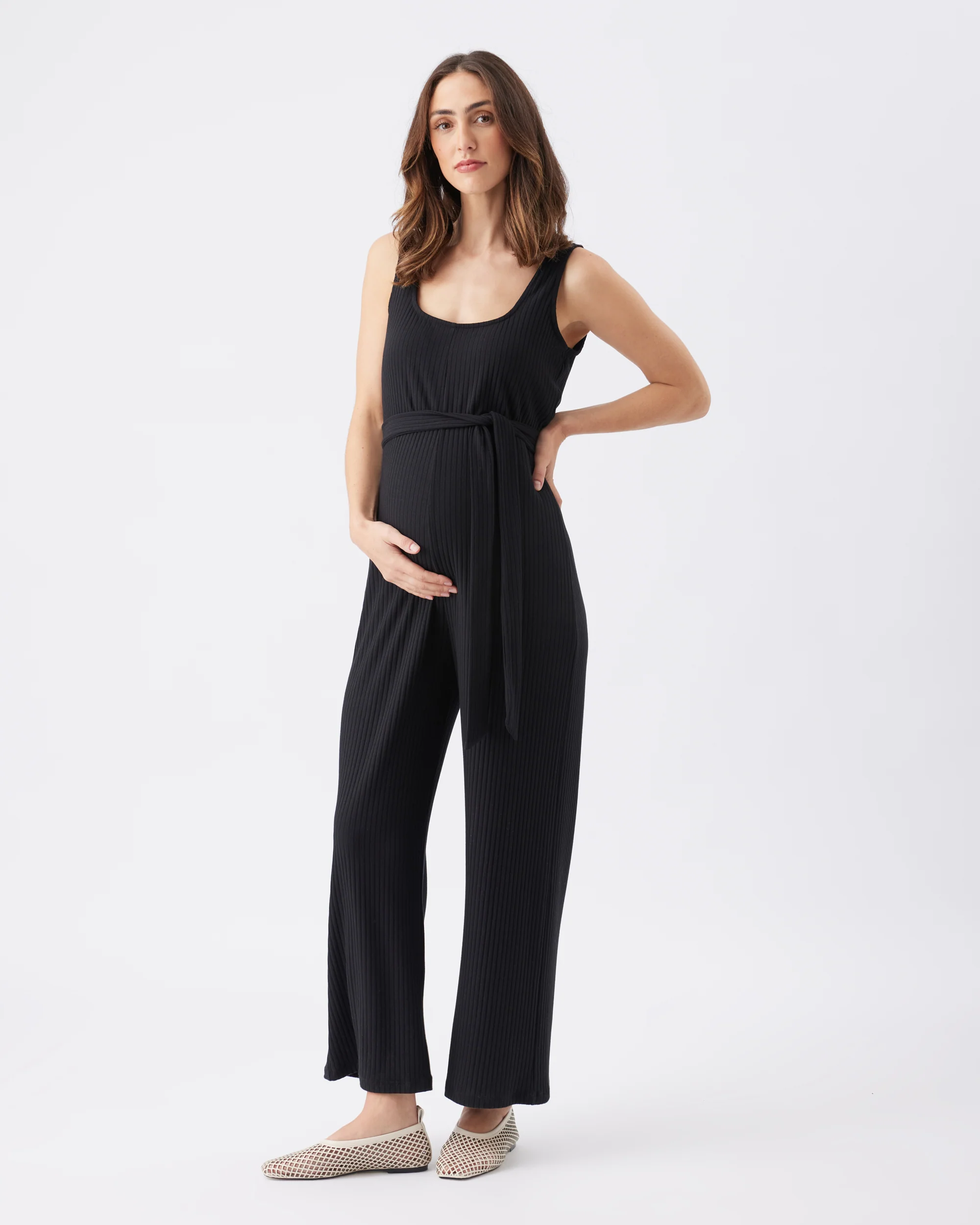 Bobby Rib Jumpsuit  Black - Image 3