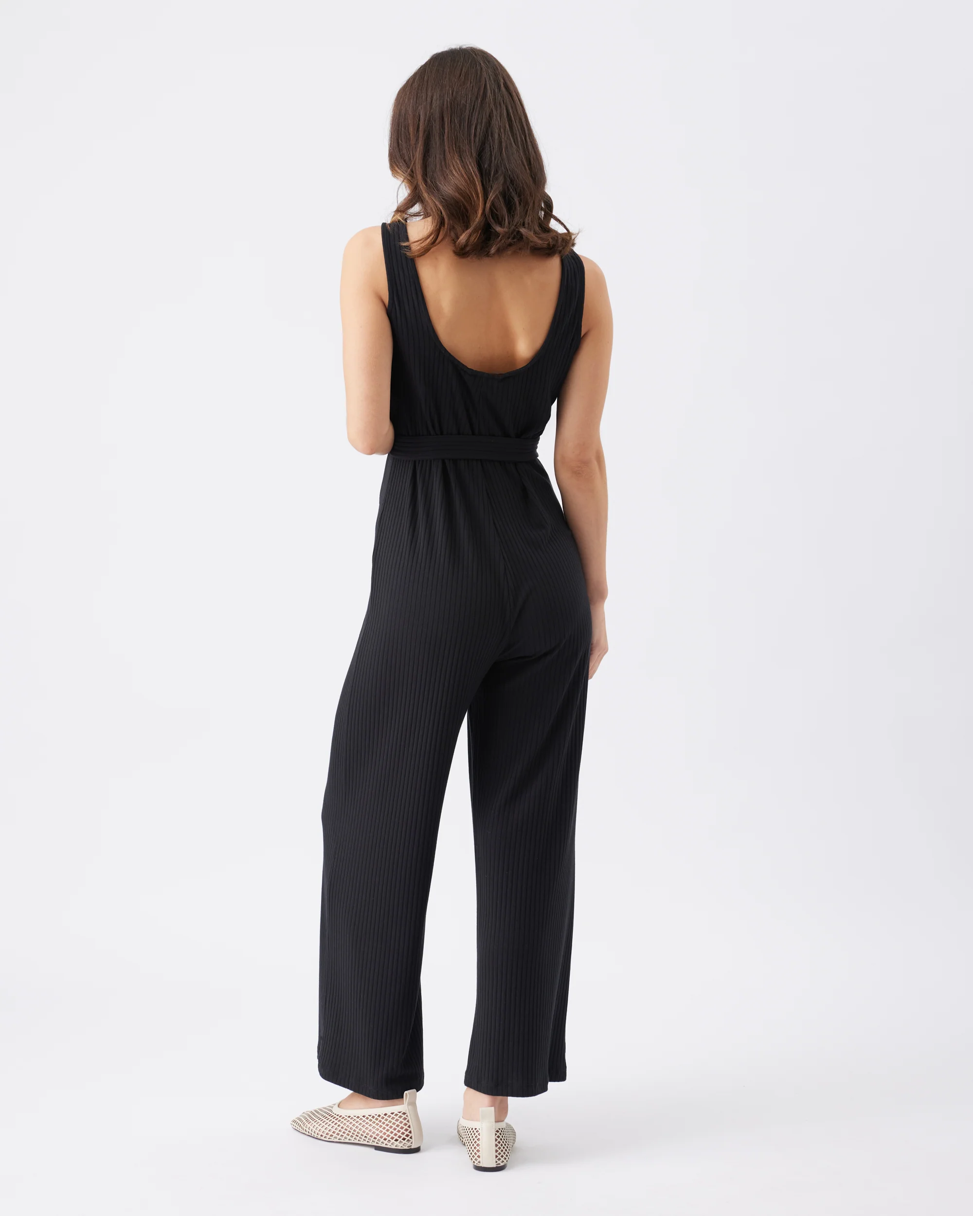 Bobby Rib Jumpsuit  Black - Image 4