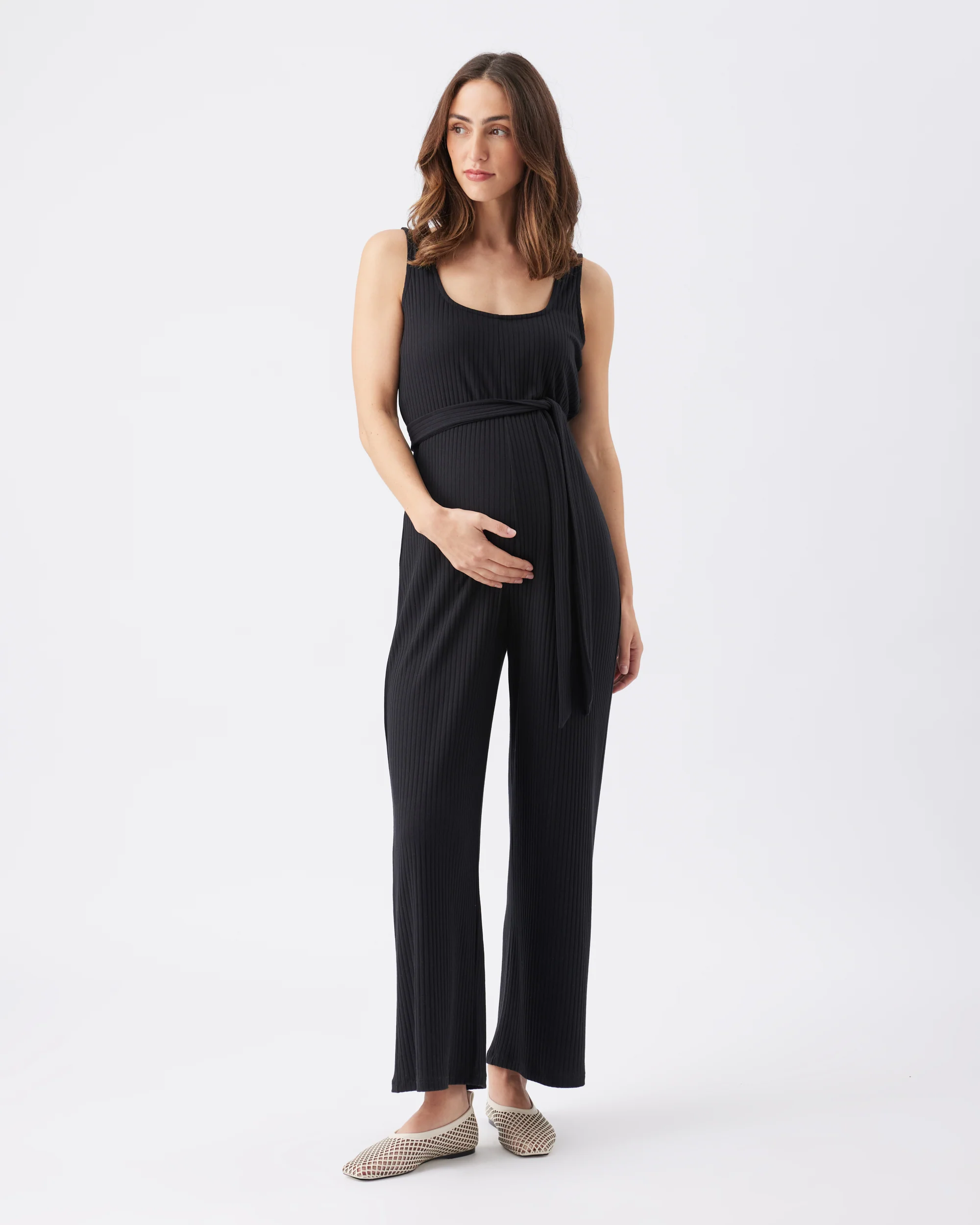 Bobby Rib Jumpsuit  Black - Image 5
