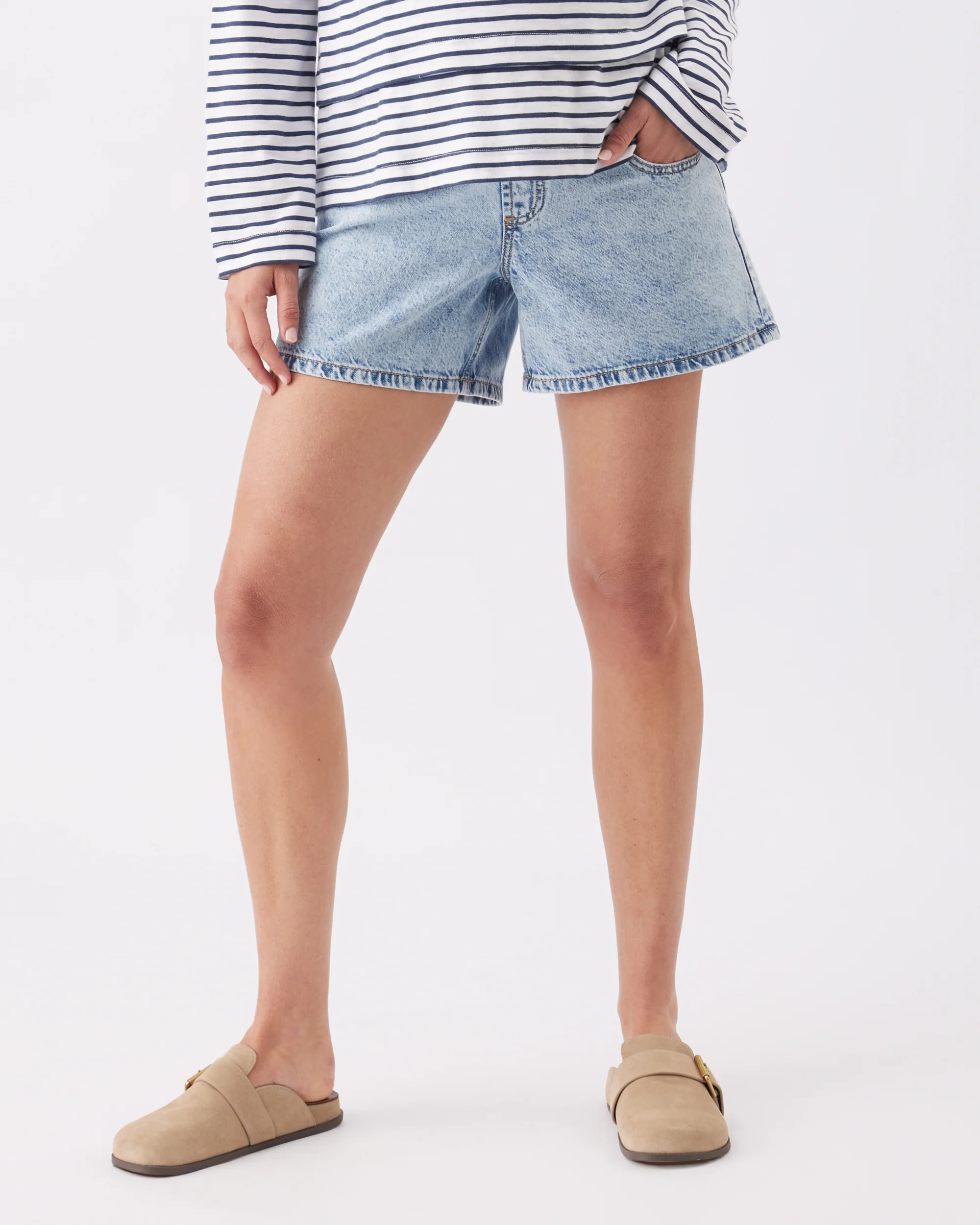 Brooklyn Denim Short  Blue Haze