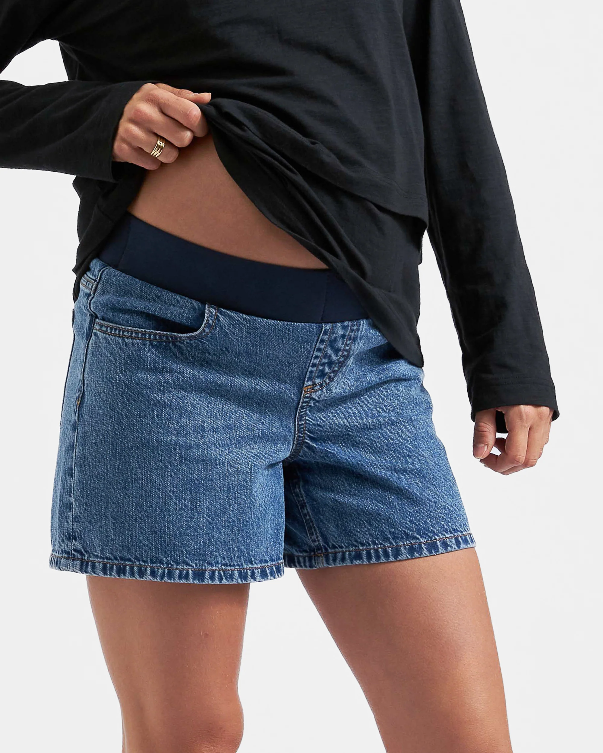 Brooklyn Denim Short  Mid Wash - Image 2