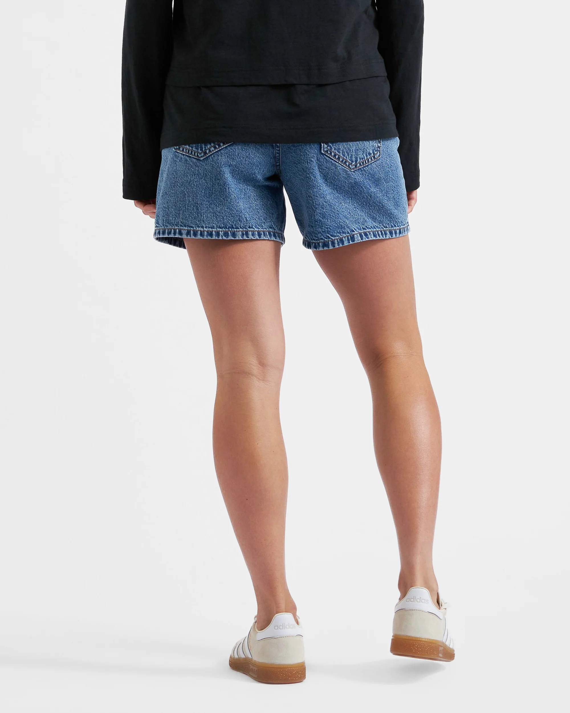 Brooklyn Denim Short  Mid Wash - Image 4