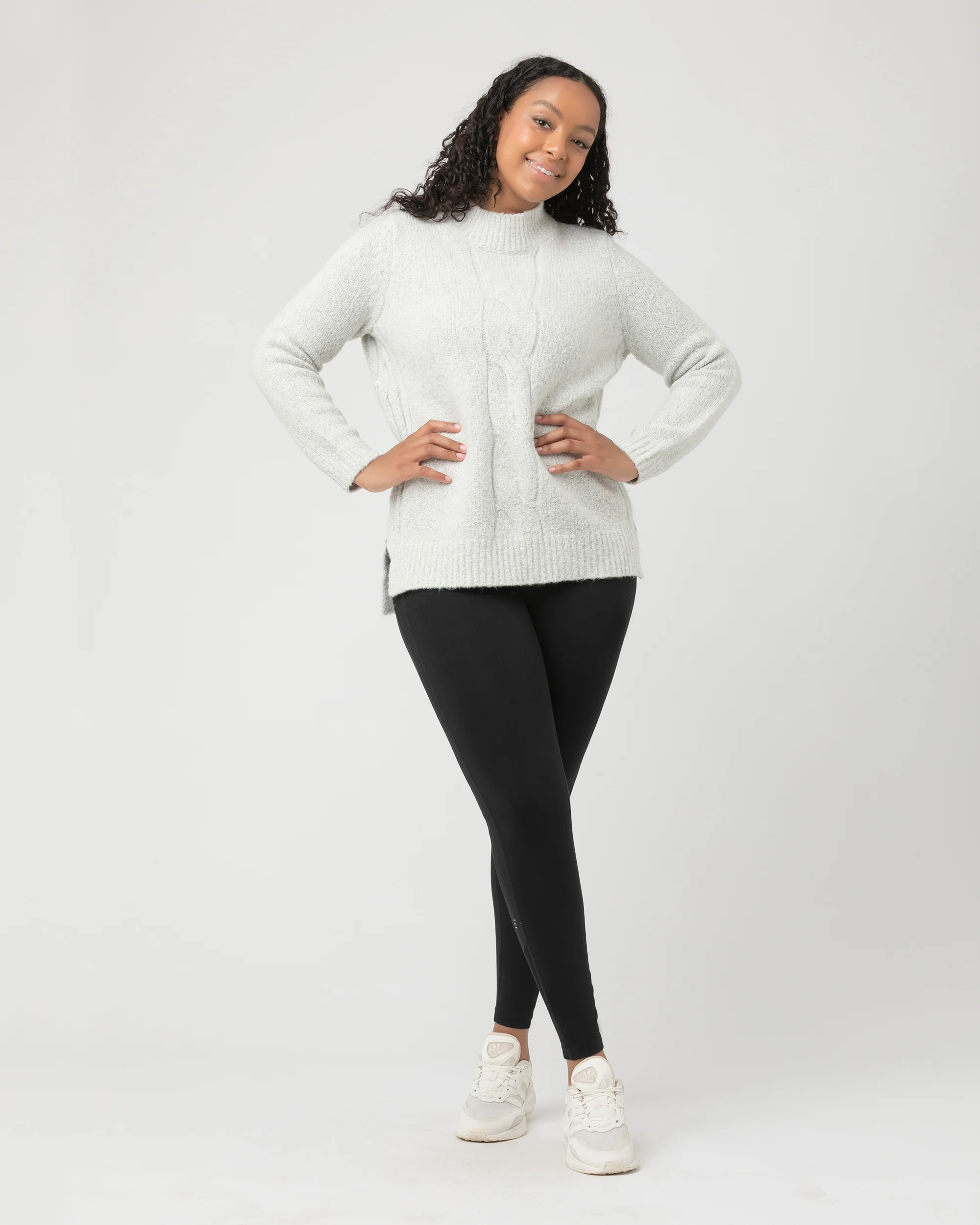 Cable Nursing Knit Snow - Image 9