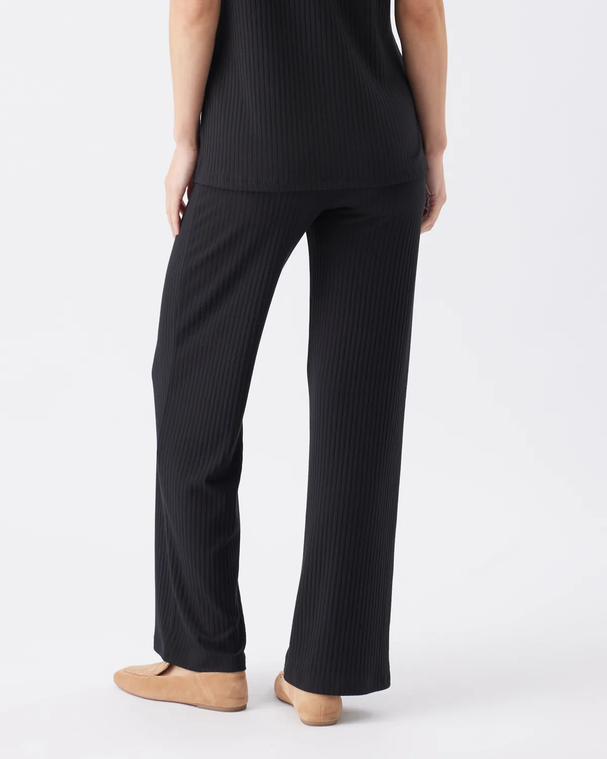 Cindy Rib Pant  Black - Image 4