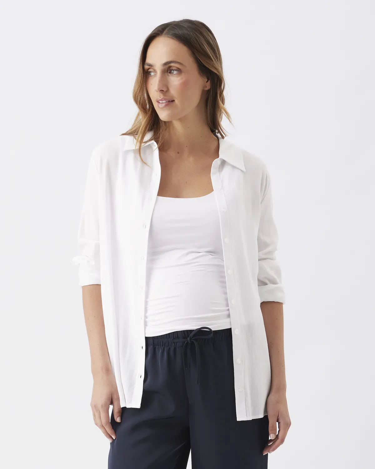 Clara Relaxed Shirt  White - Image 3