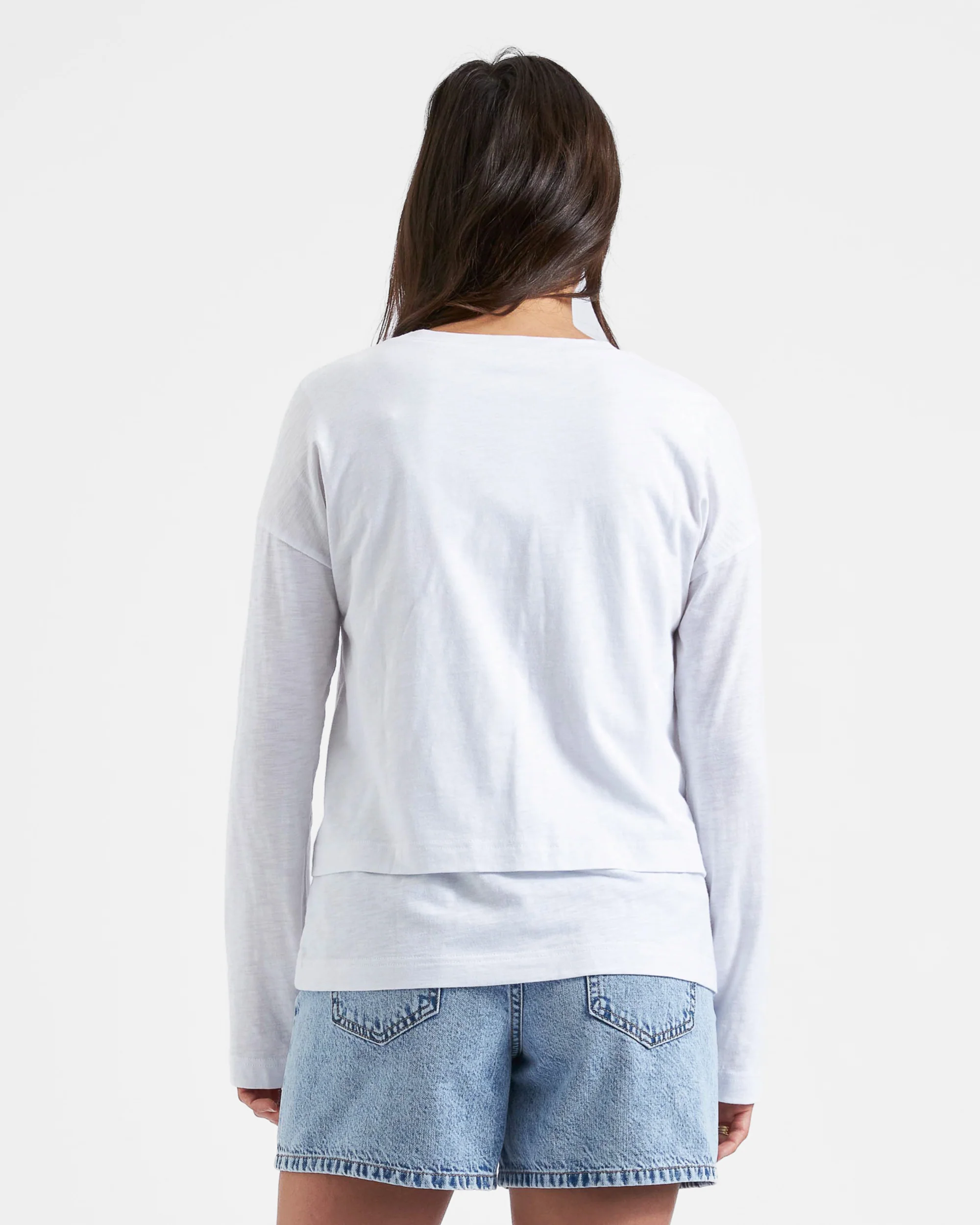 Claud Long Sleeve Nursing Top White - Image 3