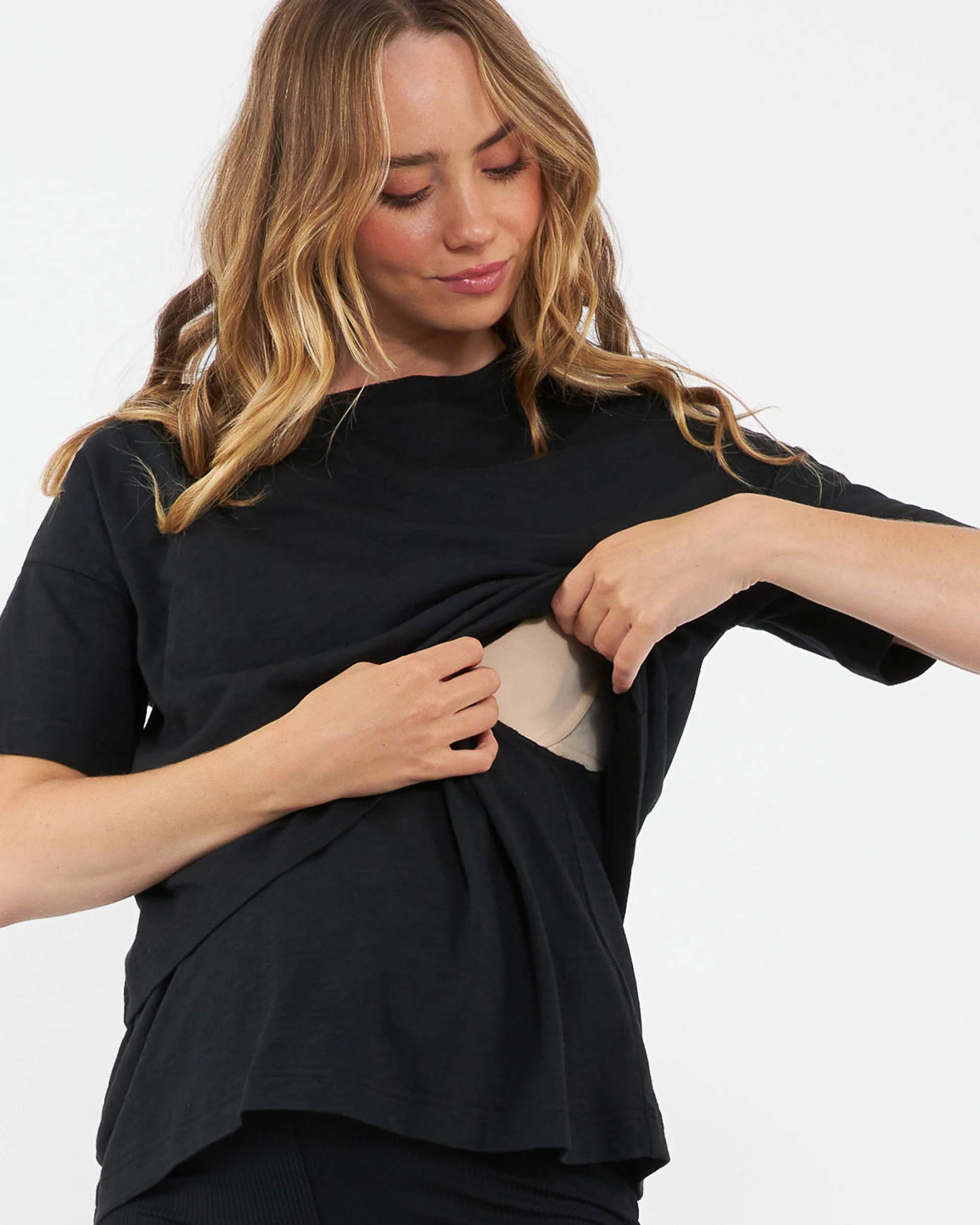 Claud Nursing Tee  Black - Image 2