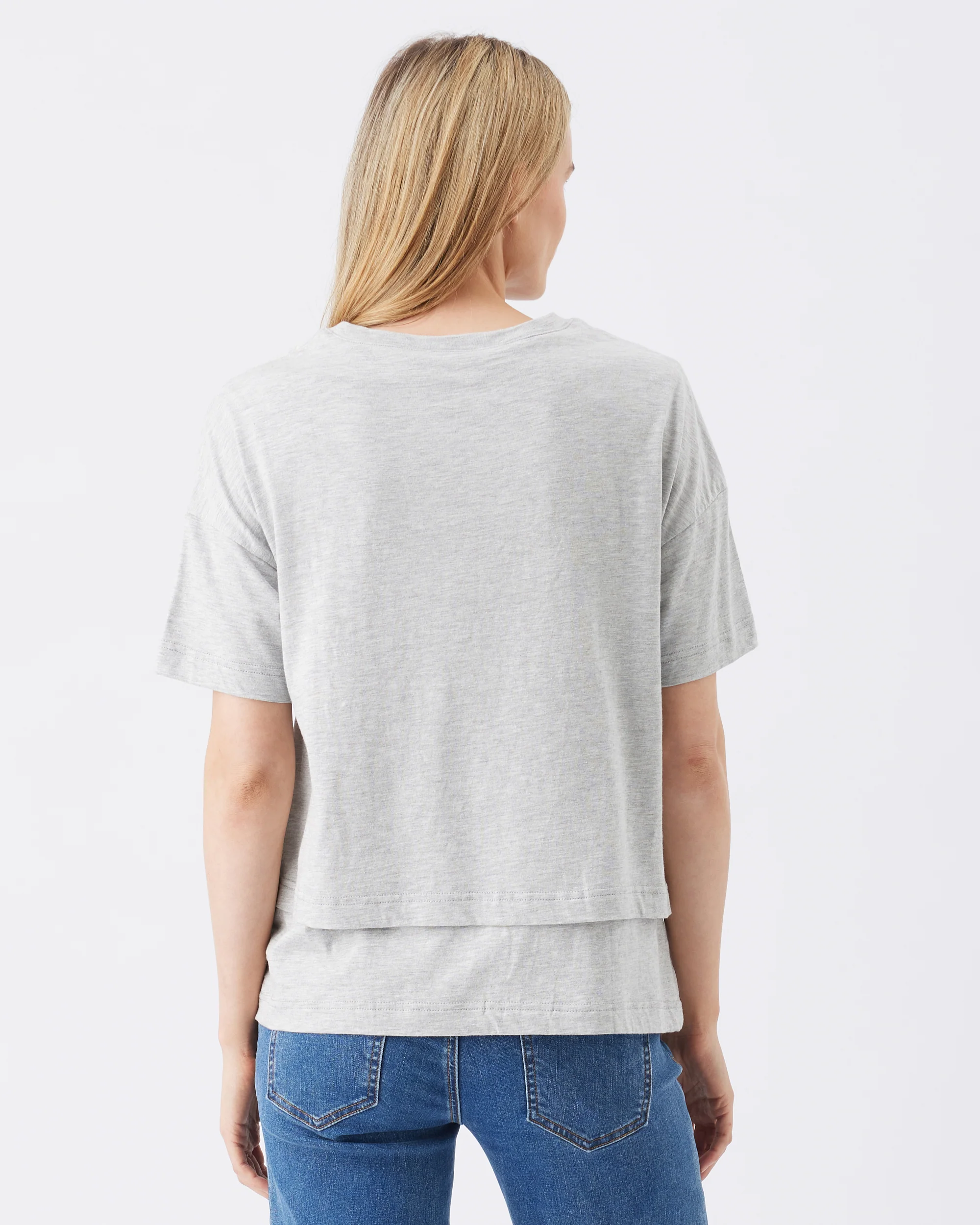 Claud Nursing Tee  Grey Marle - Image 4