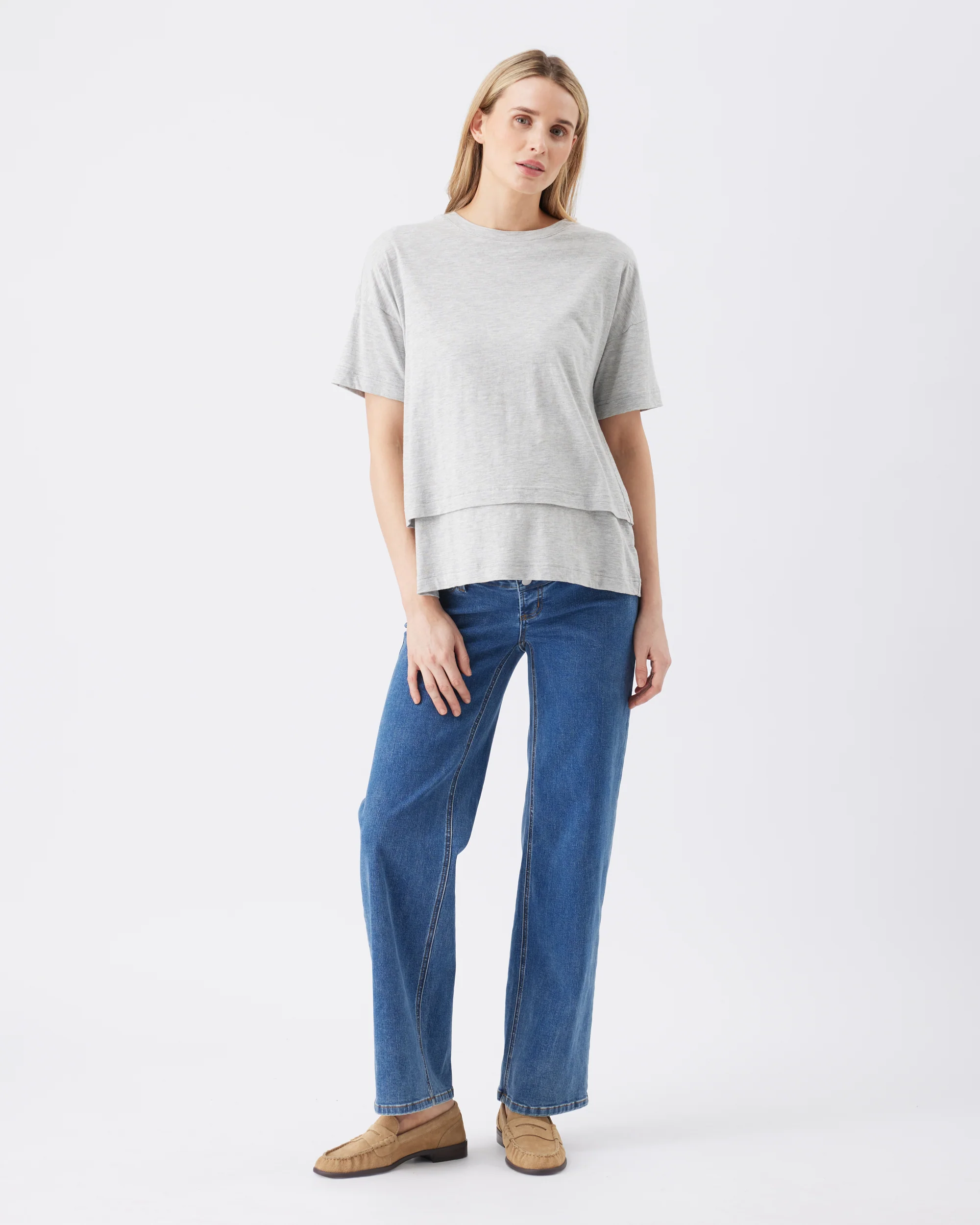 Claud Nursing Tee  Grey Marle - Image 5