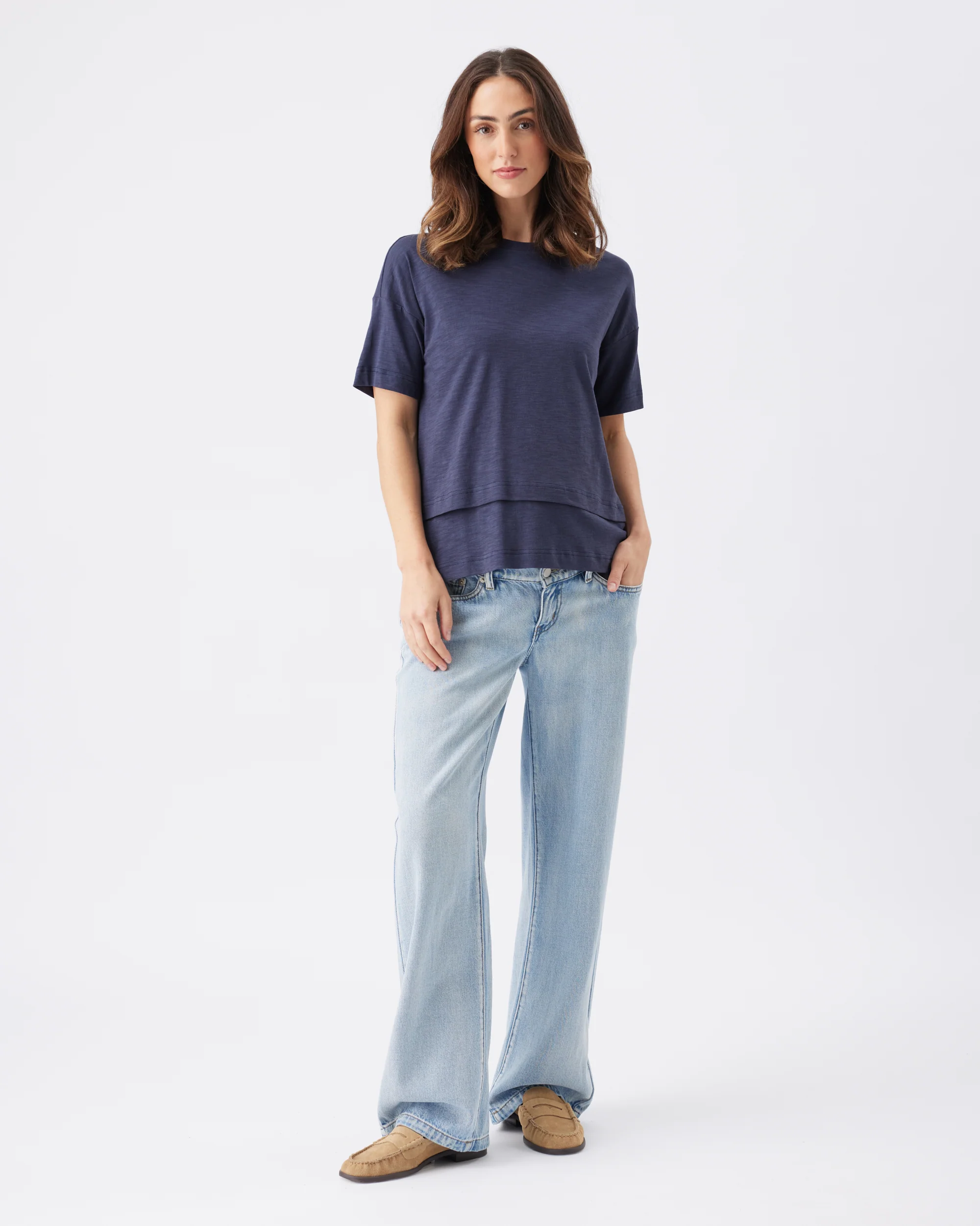 Claud Nursing Tee  Indigo - Image 6