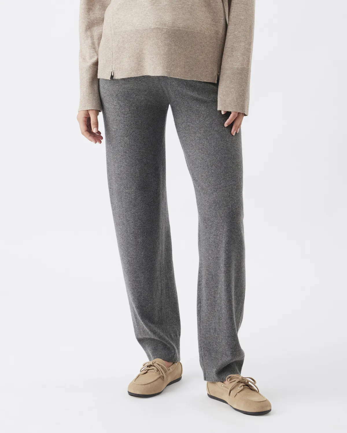 Coco Knit Pant  Charcoal Marle - Image 3