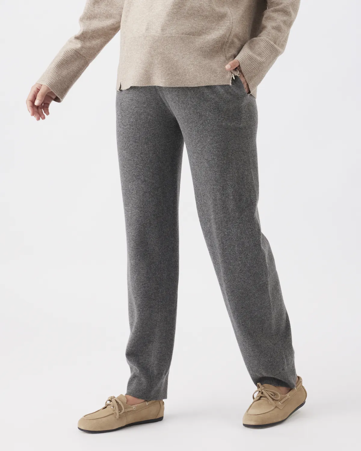 Coco Knit Pant  Charcoal Marle - Image 4