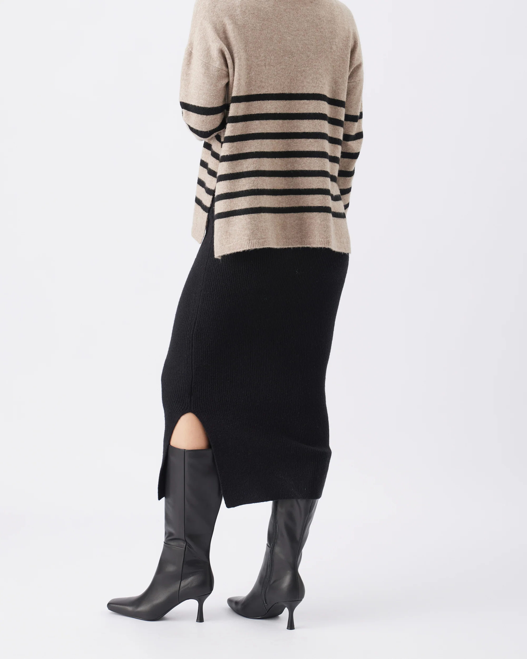 Dani Knit Skirt Black - Image 2