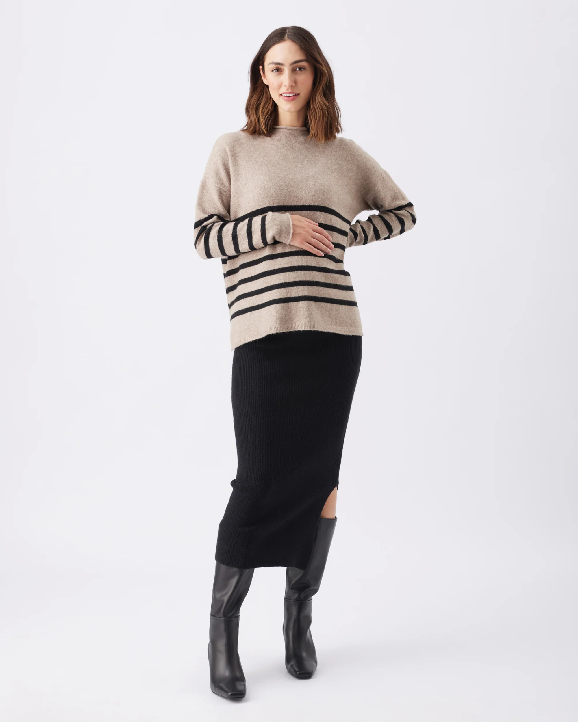 Dani Knit Skirt Black - Image 4