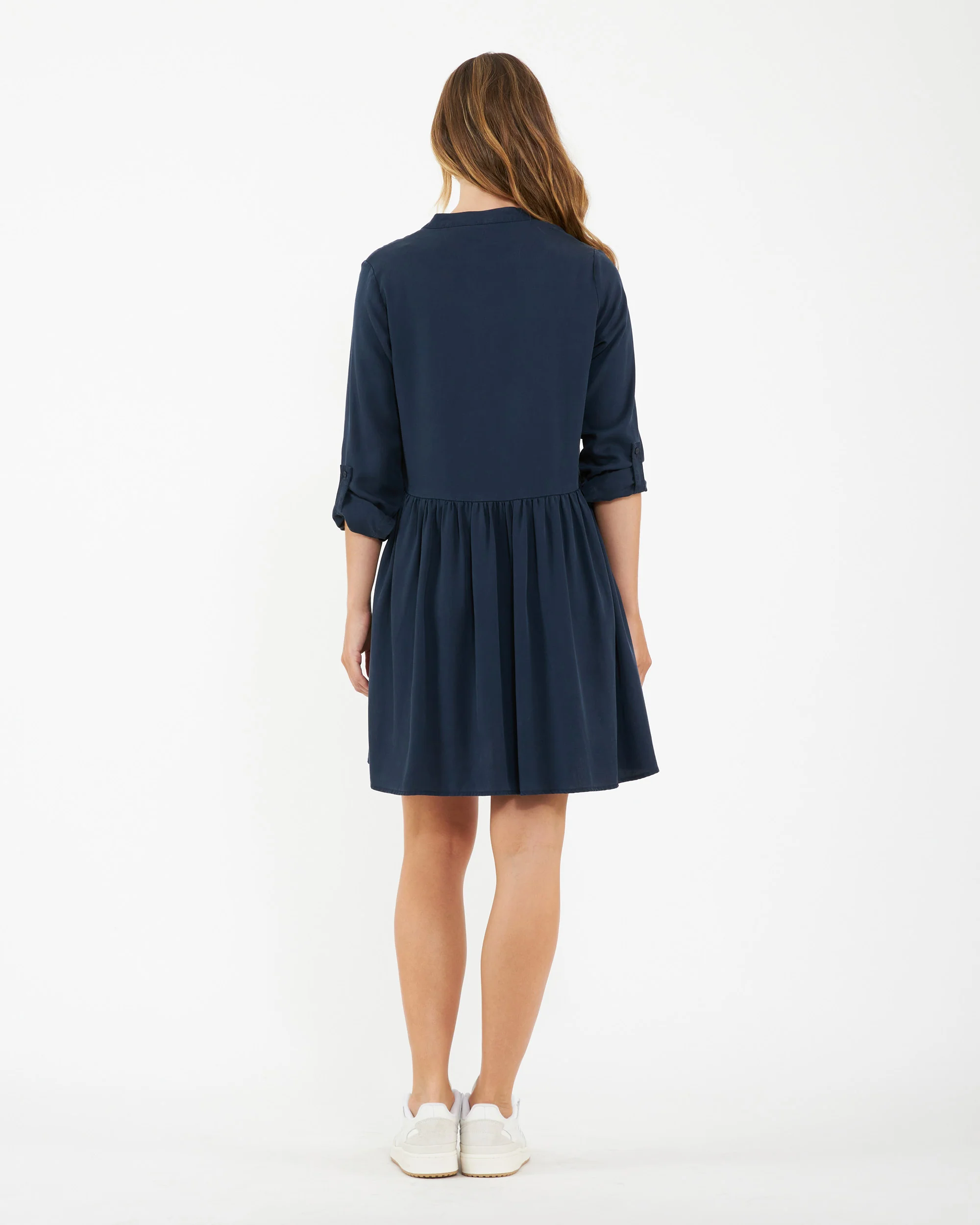 Demi Tencel Dress  Navy - Image 5