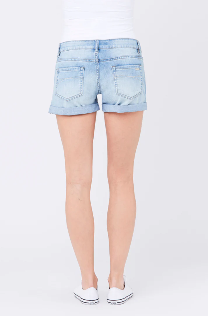 Denim Shorty Shorts Light Wash - Image 4
