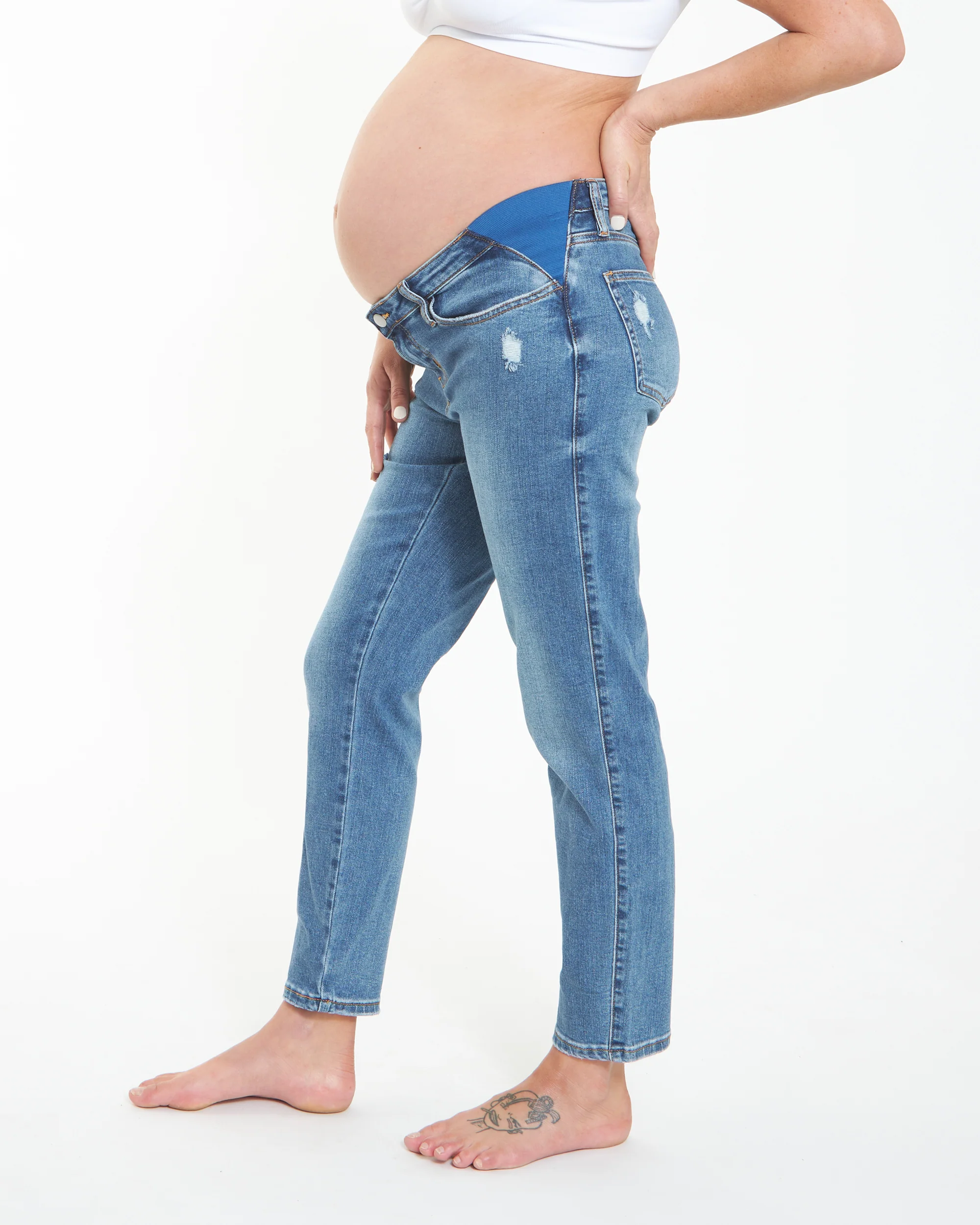 Dylan Distressed Jean Blue - Image 5
