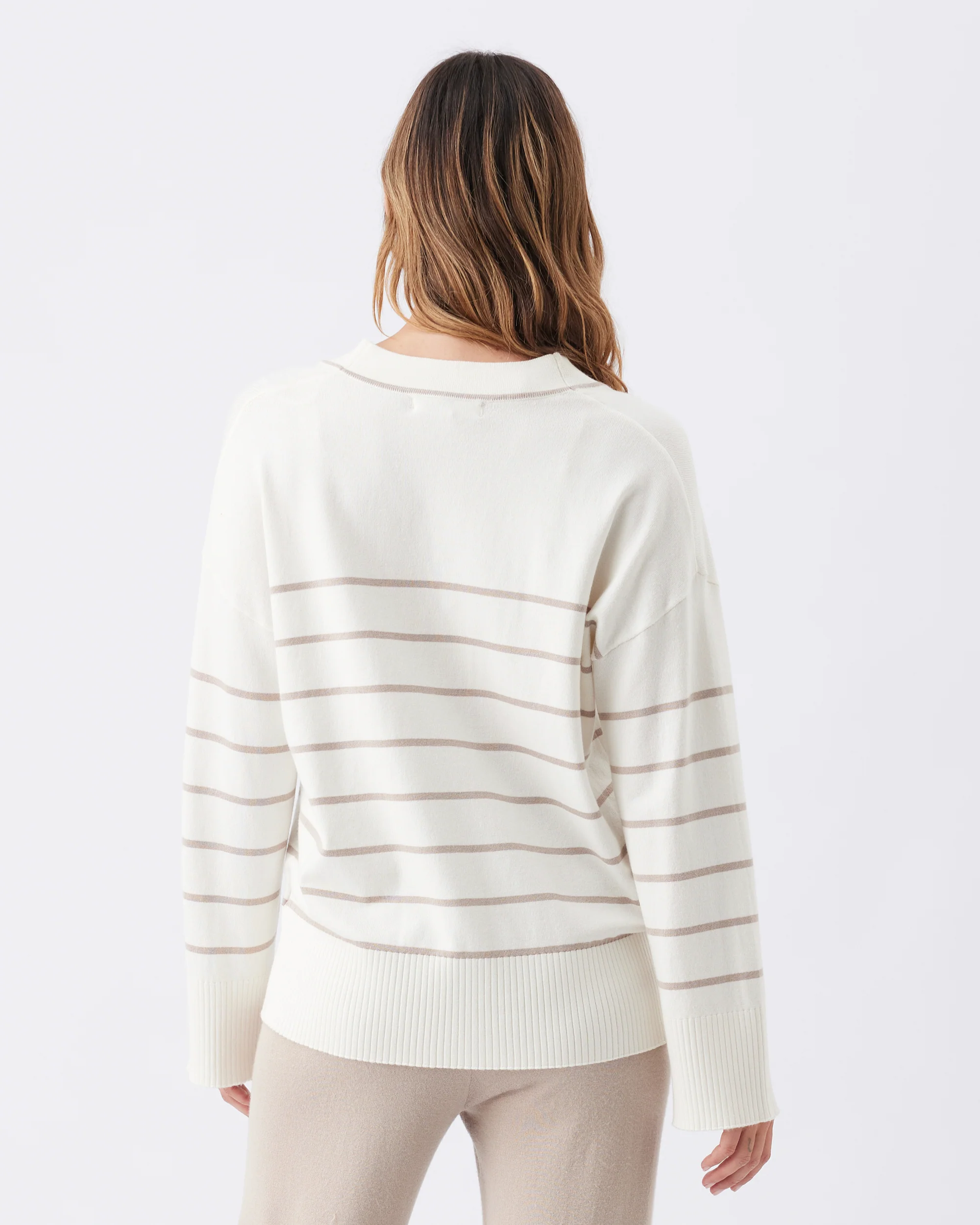 Ellis Knit Cardigan Off White / Stone - Image 5