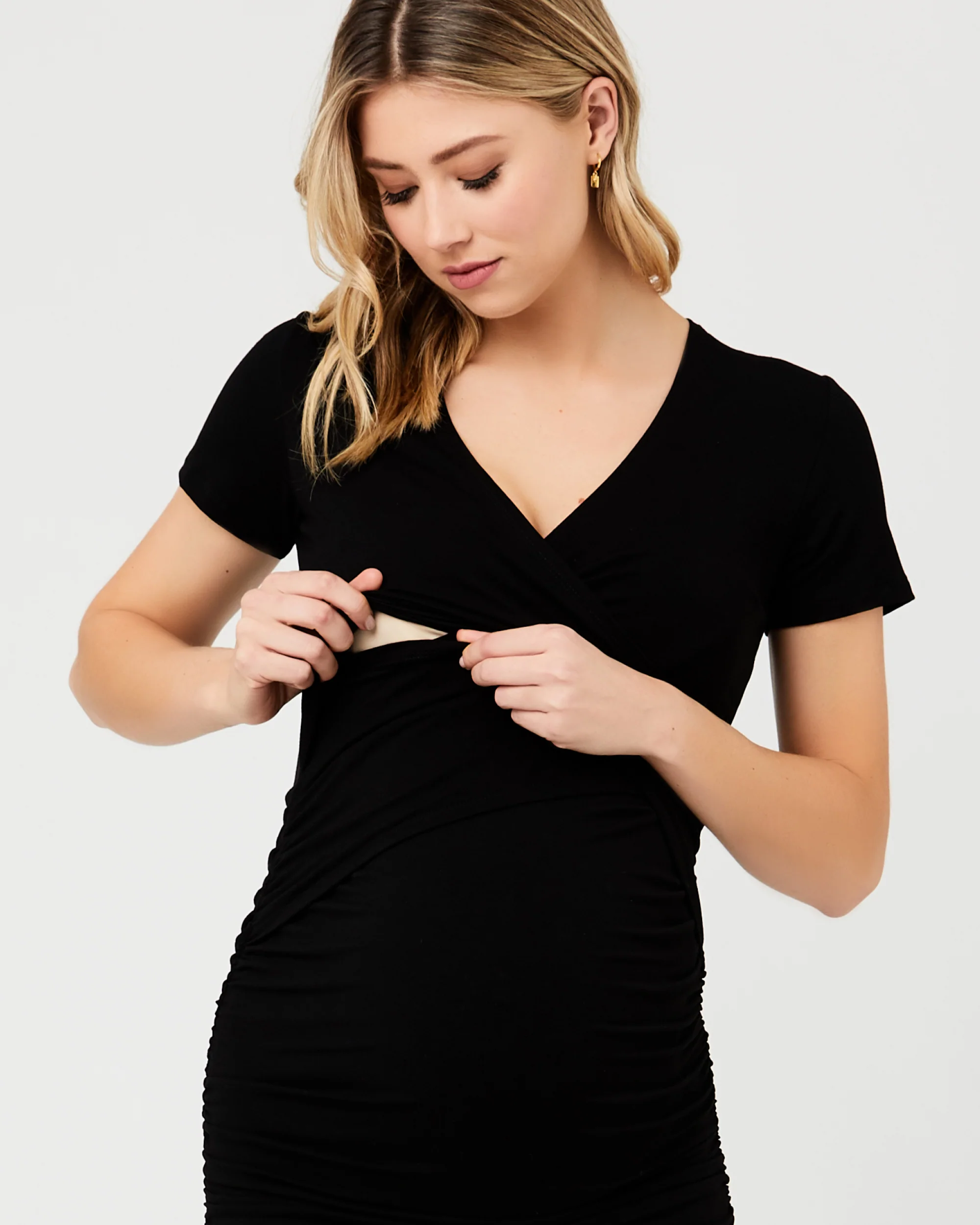 Embraced Nursing Dress Black - Image 4