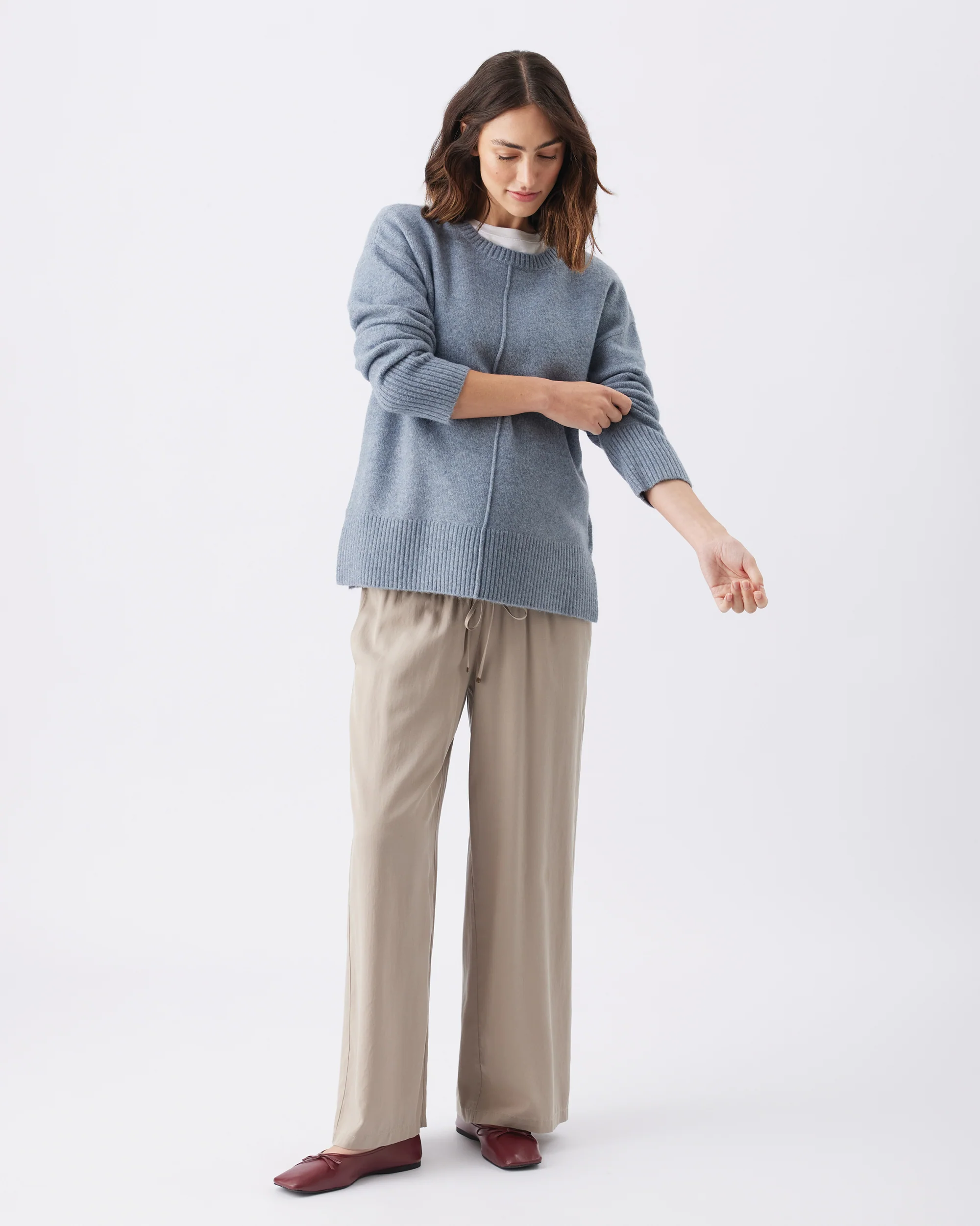 Eva Nursing Knit  Blue Marle - Image 4