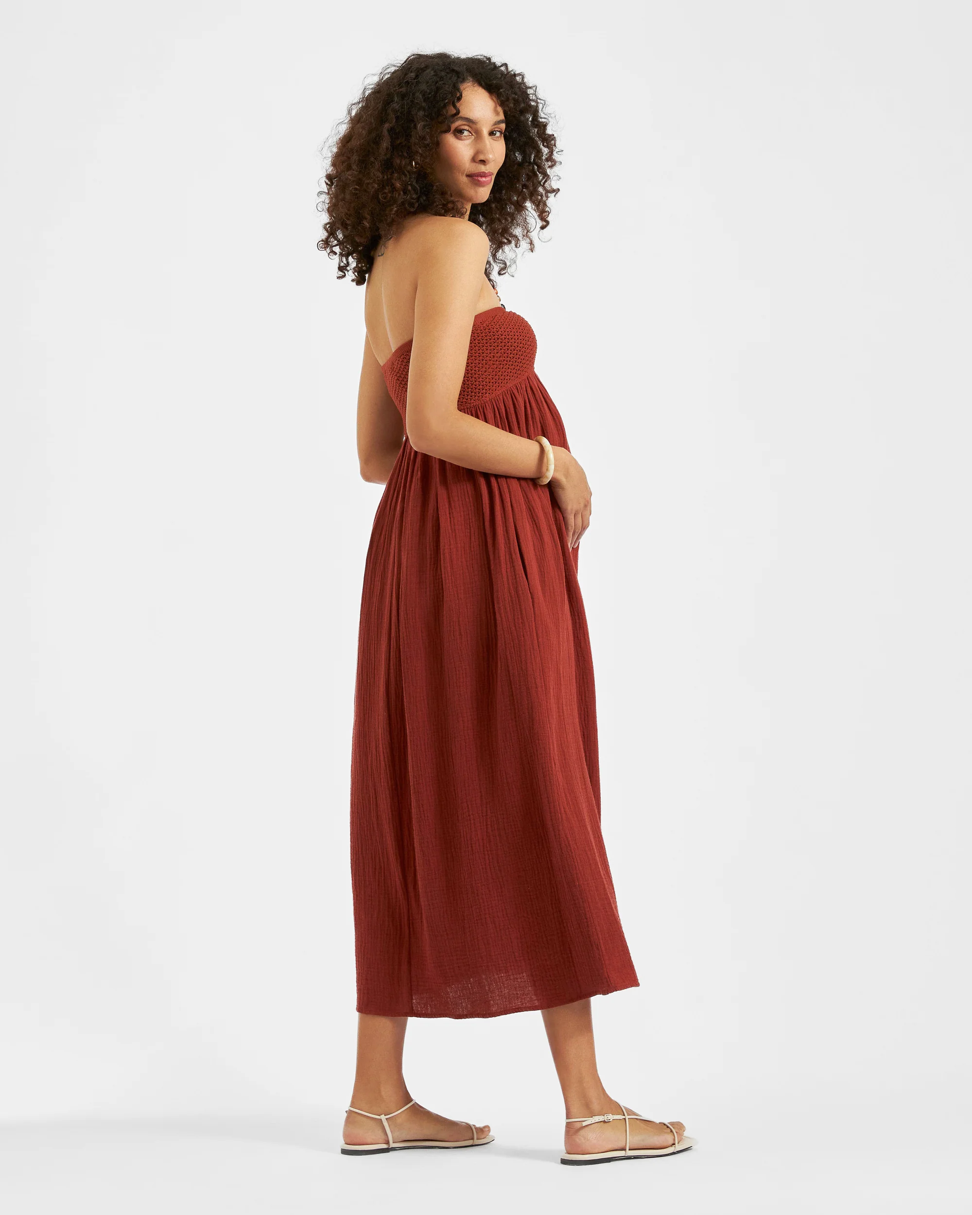 Evie Crochet Dress  Amber - Image 5