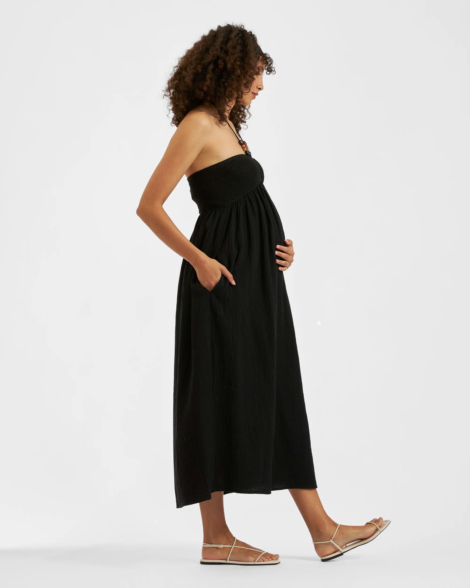 Evie Crochet Dress  Black - Image 2