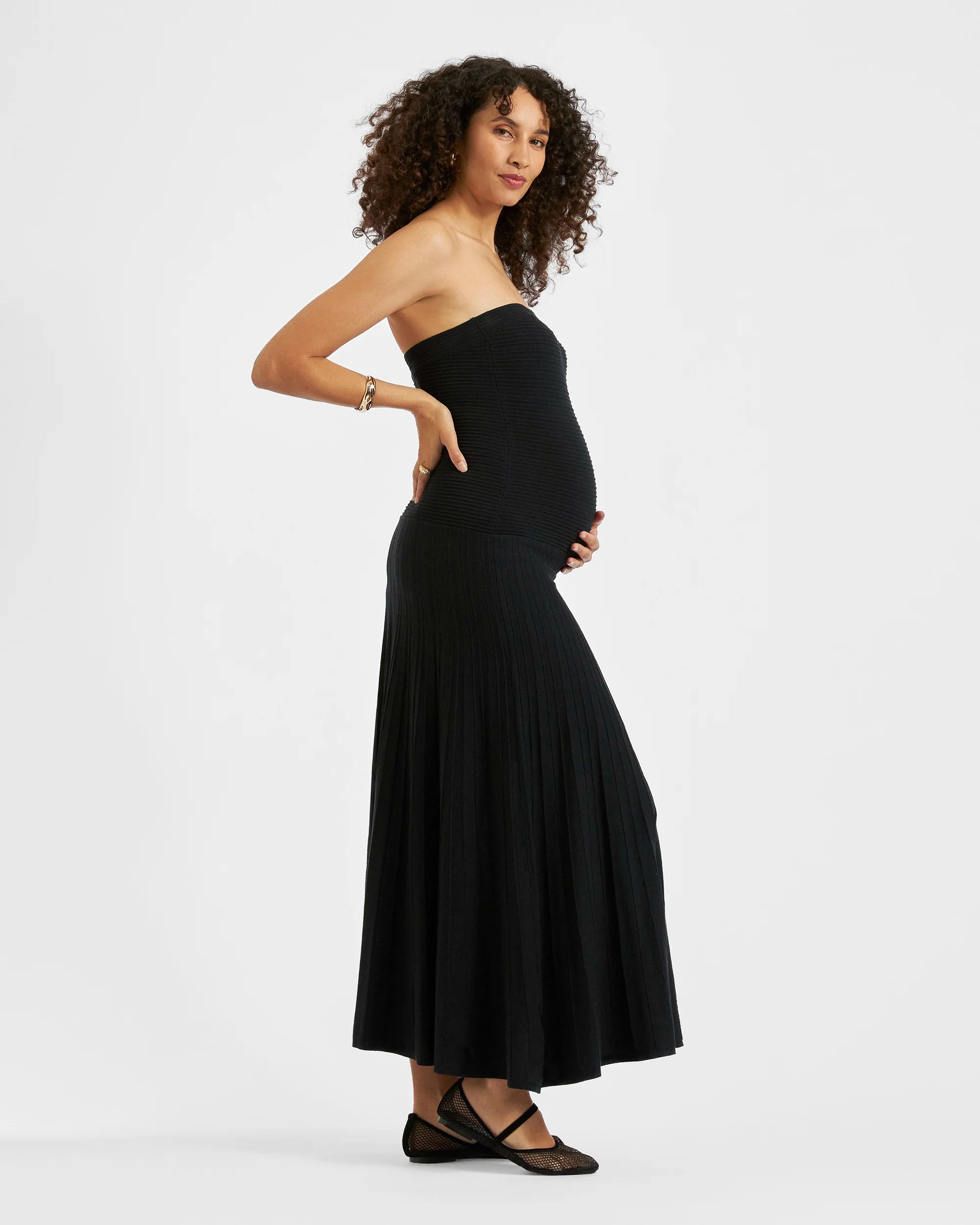 Faith Knit Dress  Black - Image 4