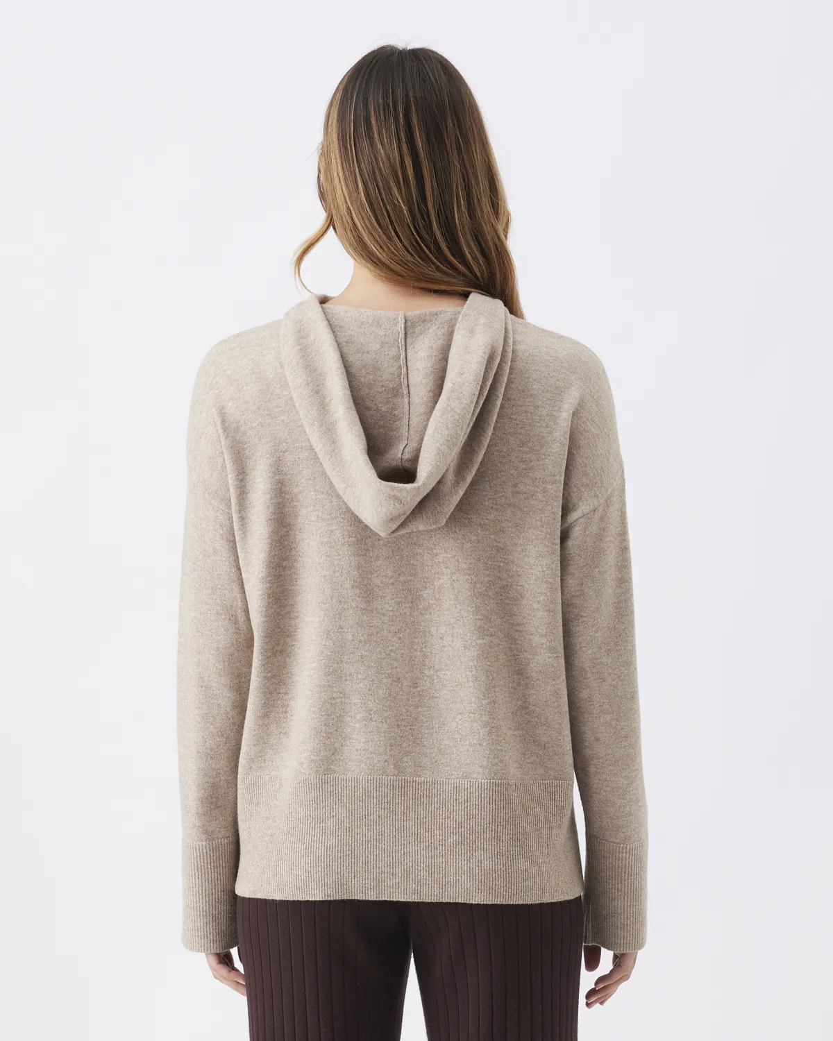 Finley Nursing Knit Hoodie   Latte - Image 4
